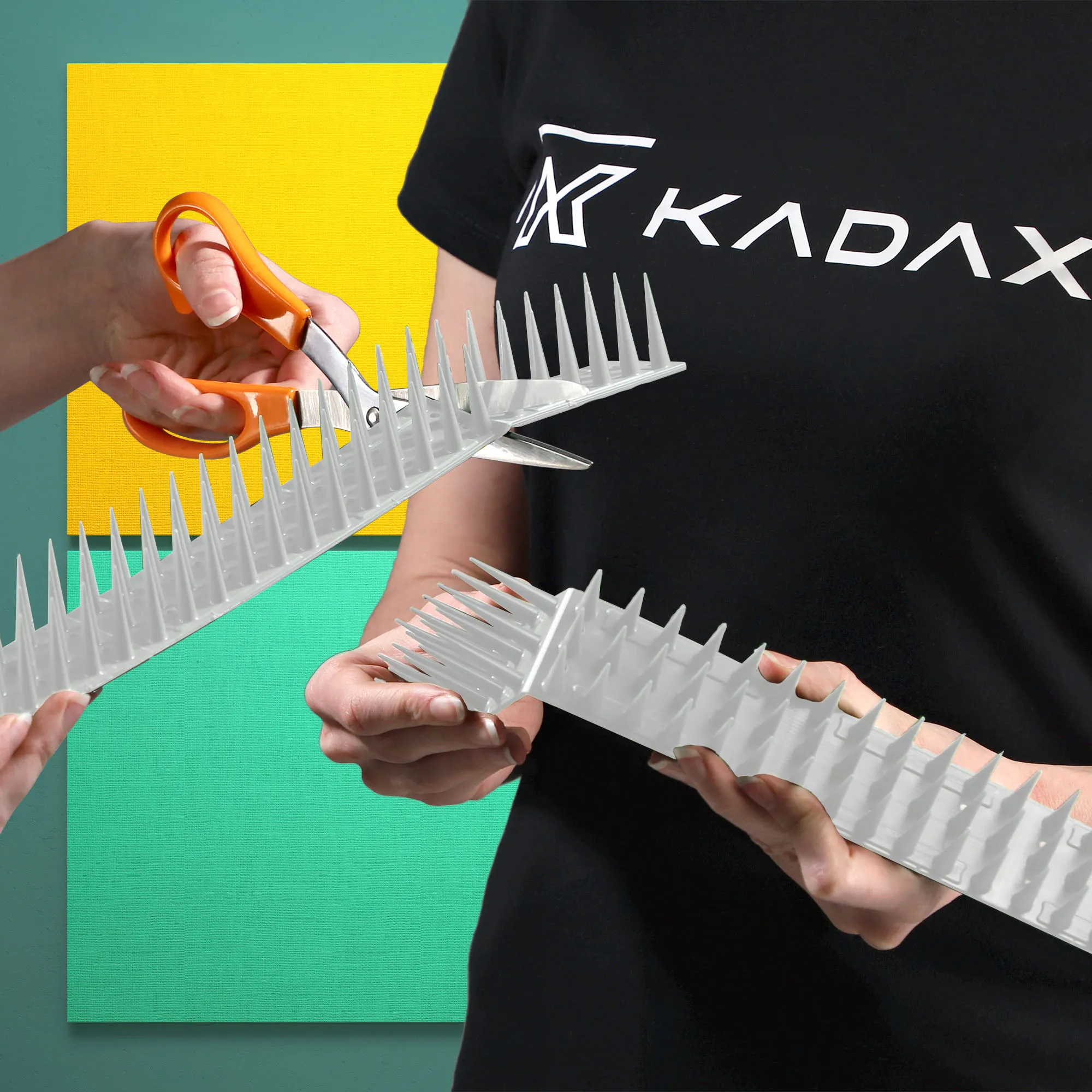 Plastikiniai paukščių spygliai 6 vnt., balti + varnos formos