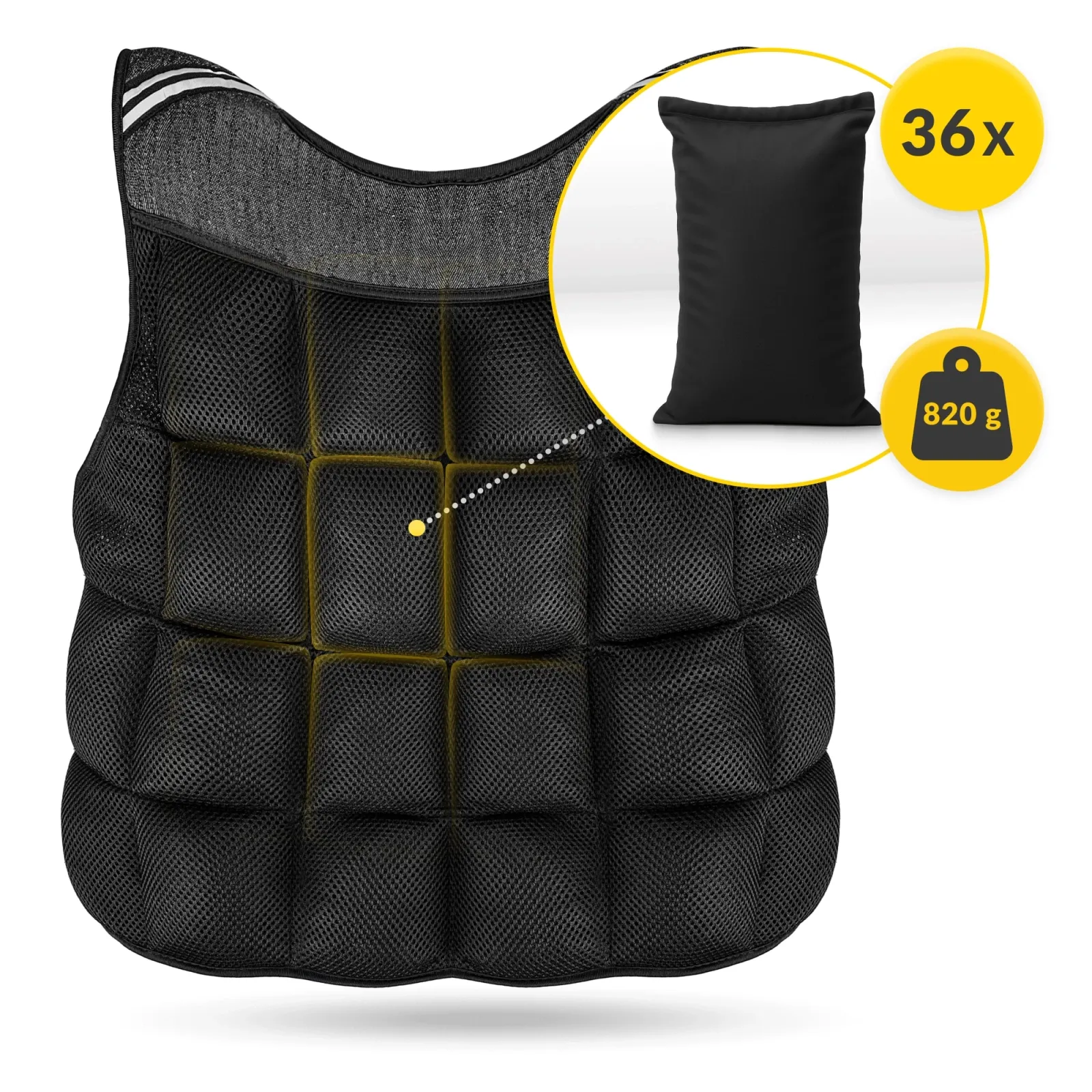 30 kg svorio mankštos liemenė