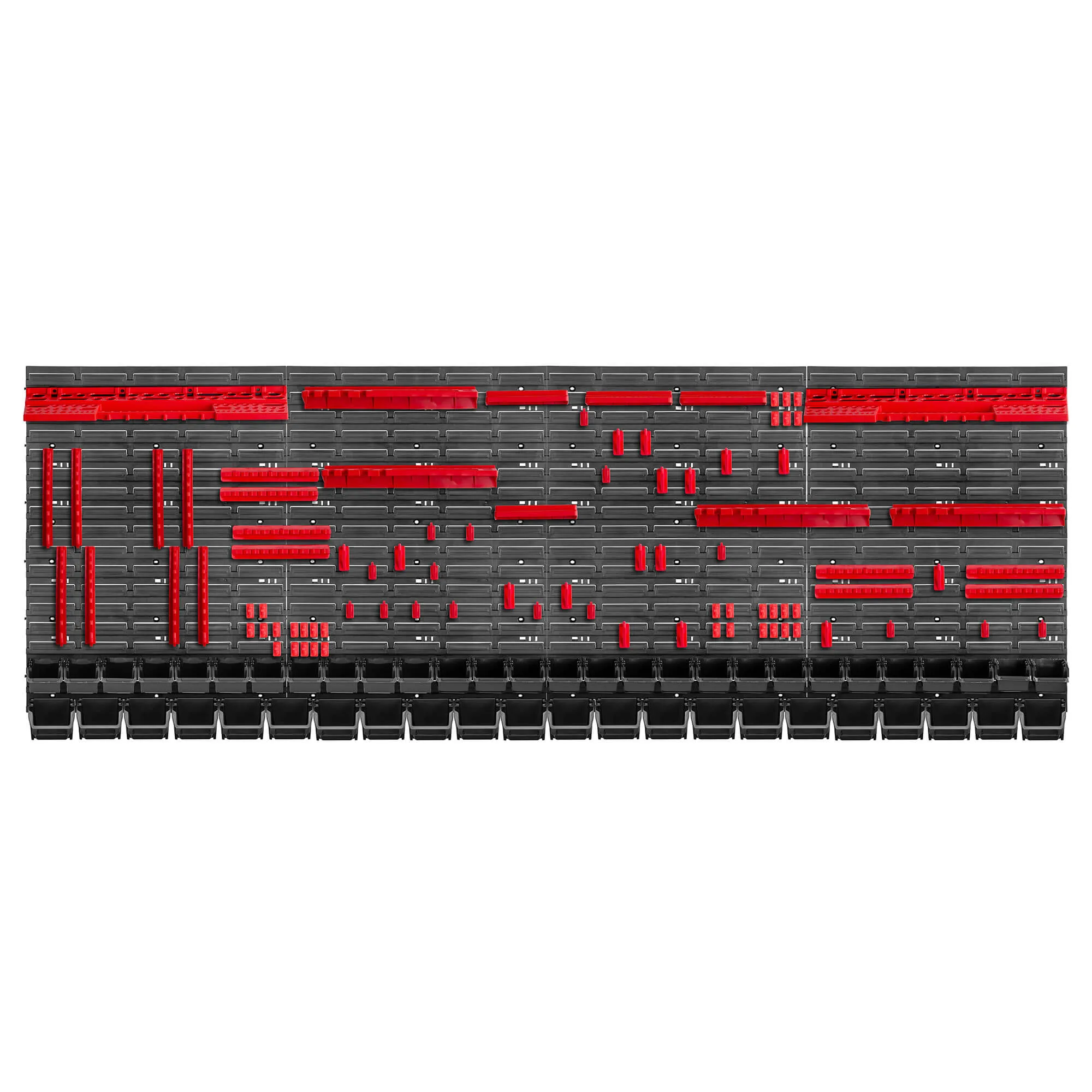 Lokke dirbtuvių lenta 140 detalių 232 x 78 cm, juoda ir raudona