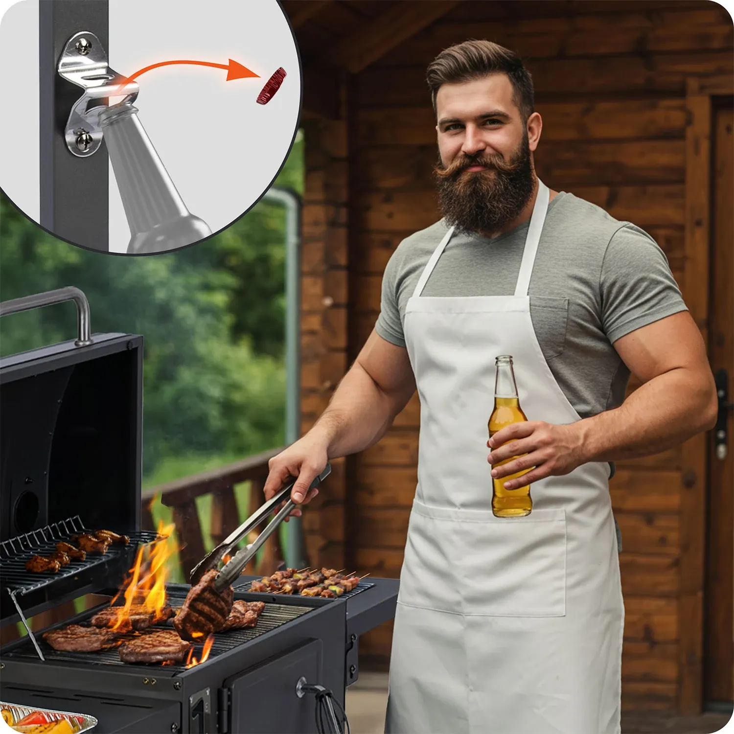 Berdsen BD-892 juodos anglies kepsninė su dangčiu - nuotrauka 1