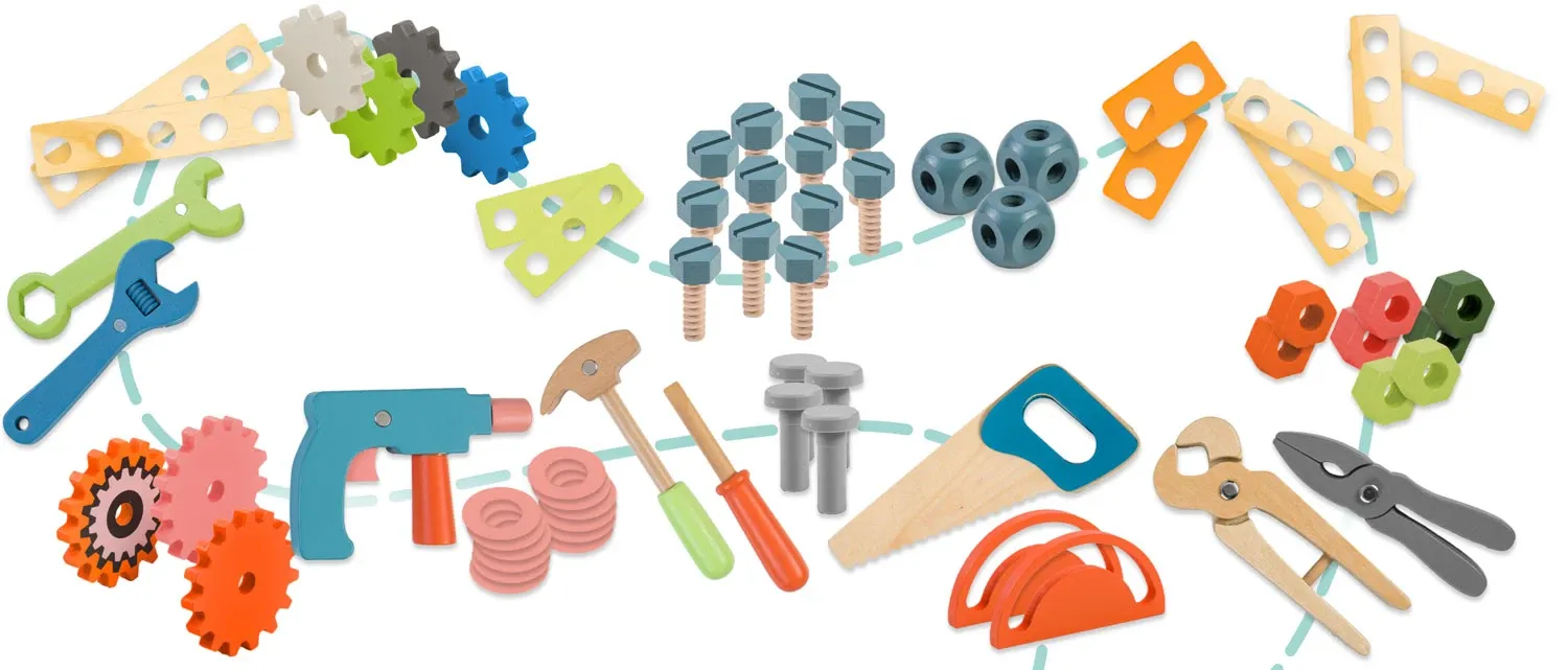 Medinių įrankių dirbtuvės RK-876 Ricokids - nuotrauka 1