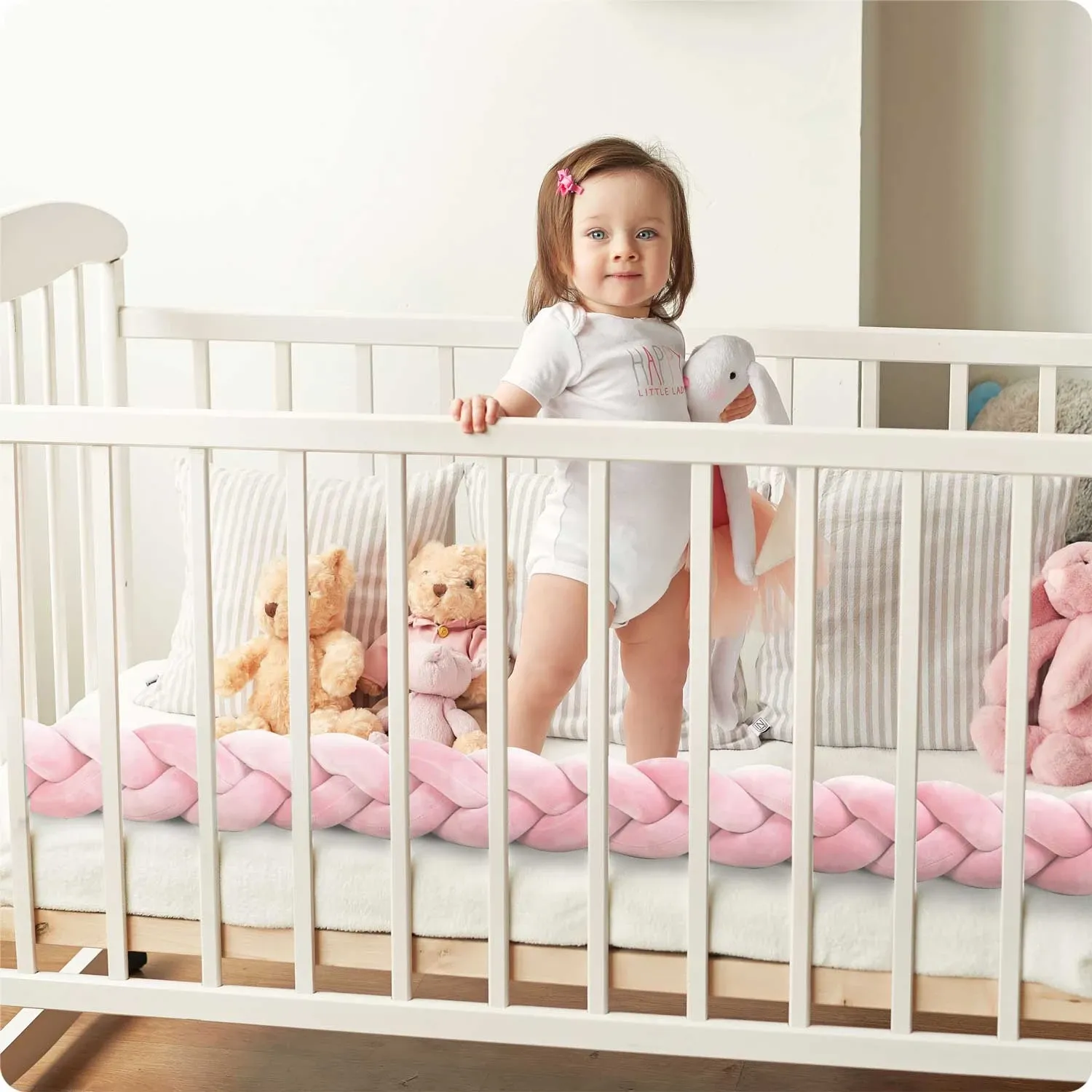 „Ricokids“ 3 m lovelės užvalkalas – rožinis - nuotrauka 1