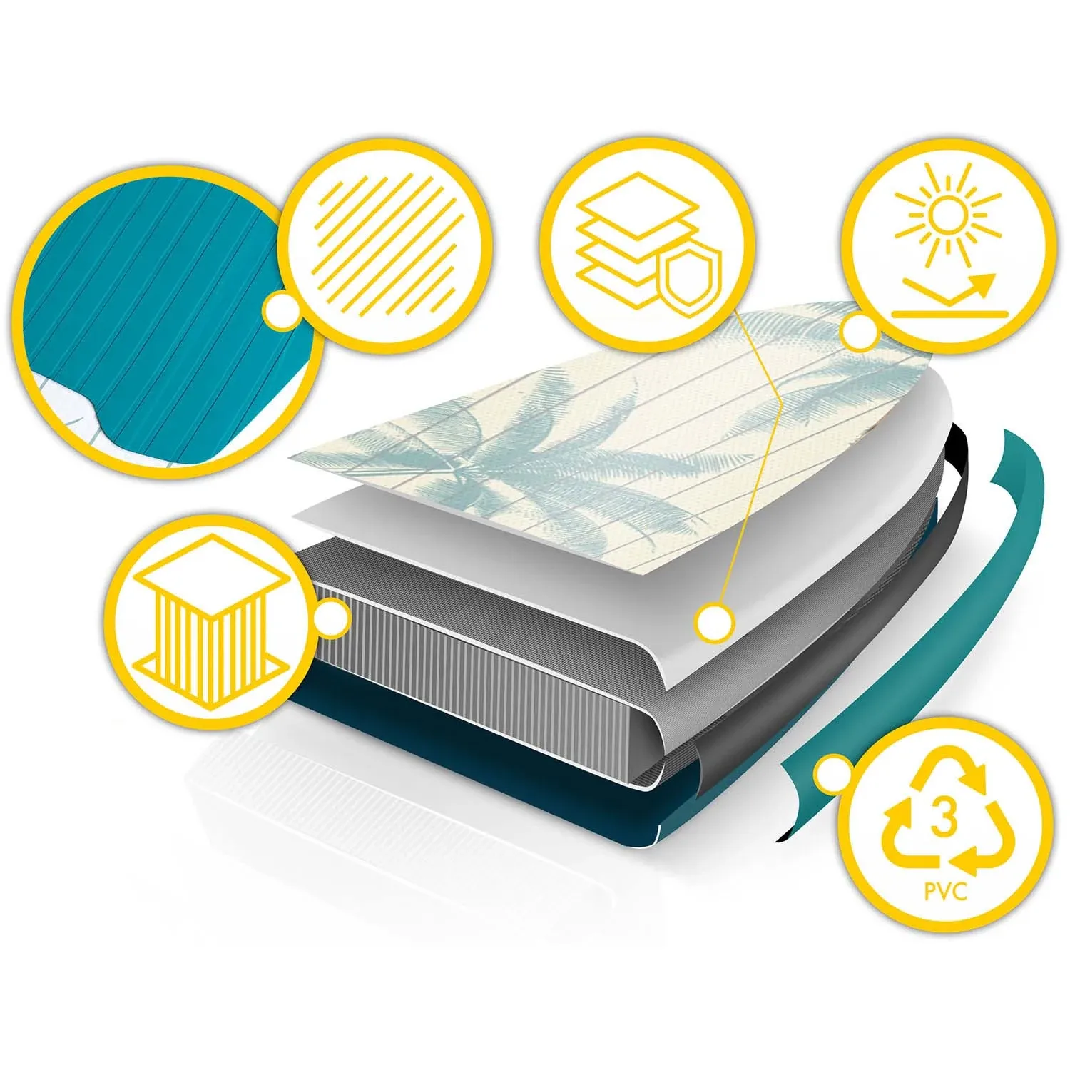 Reefbreak irklentė 350 x 81 x 15 cm Neo-Sport 170305 - nuotrauka 1