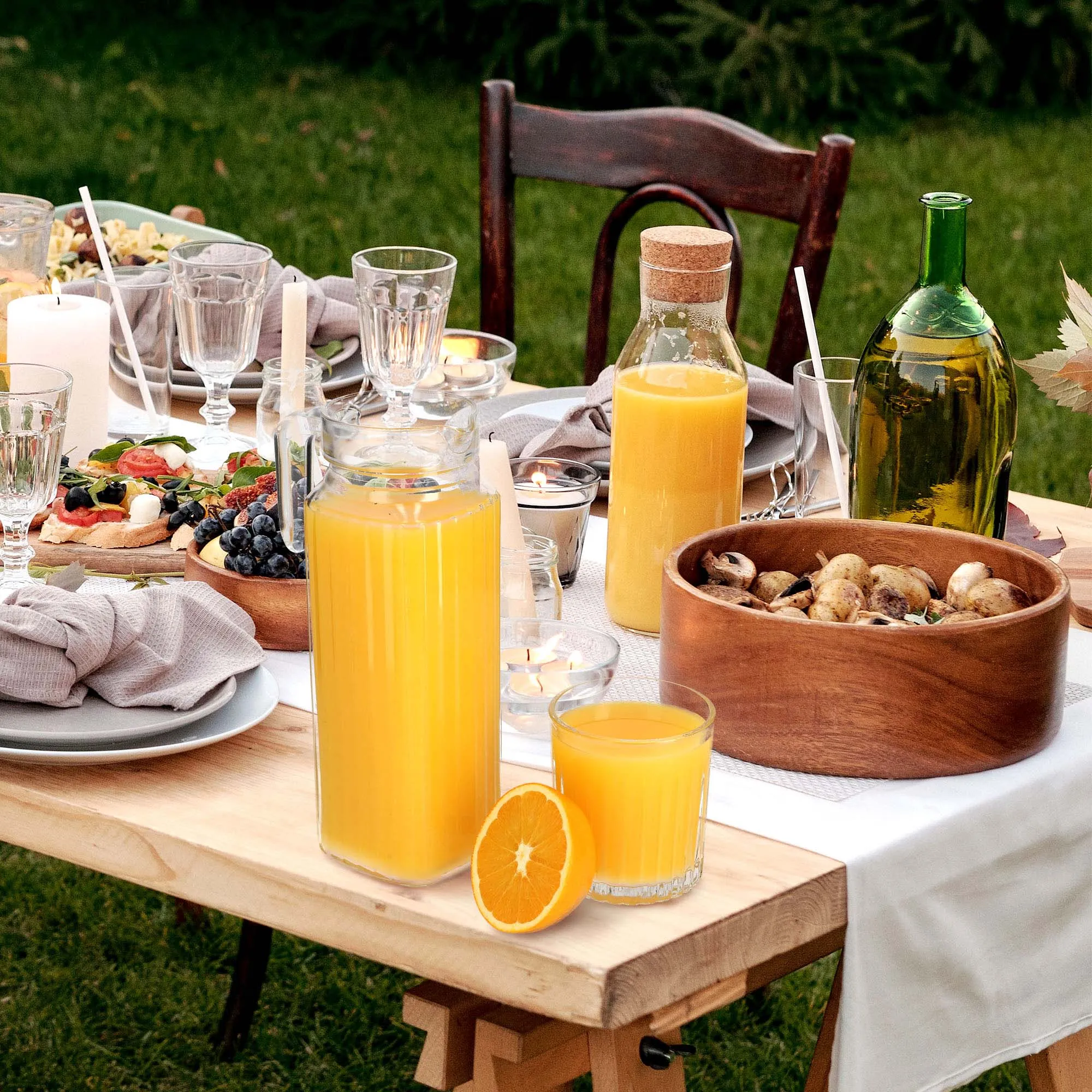 Blera stiklinių rinkinys (360 ml, 6 vnt.) + Bargano ąsotis (1,1 l)
