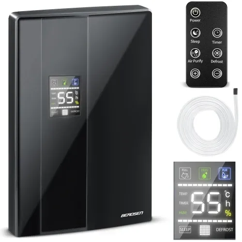 Berdsen BR-20D juodas oro sausintuvas - drėgmės sugėriklis - nuotrauka 1