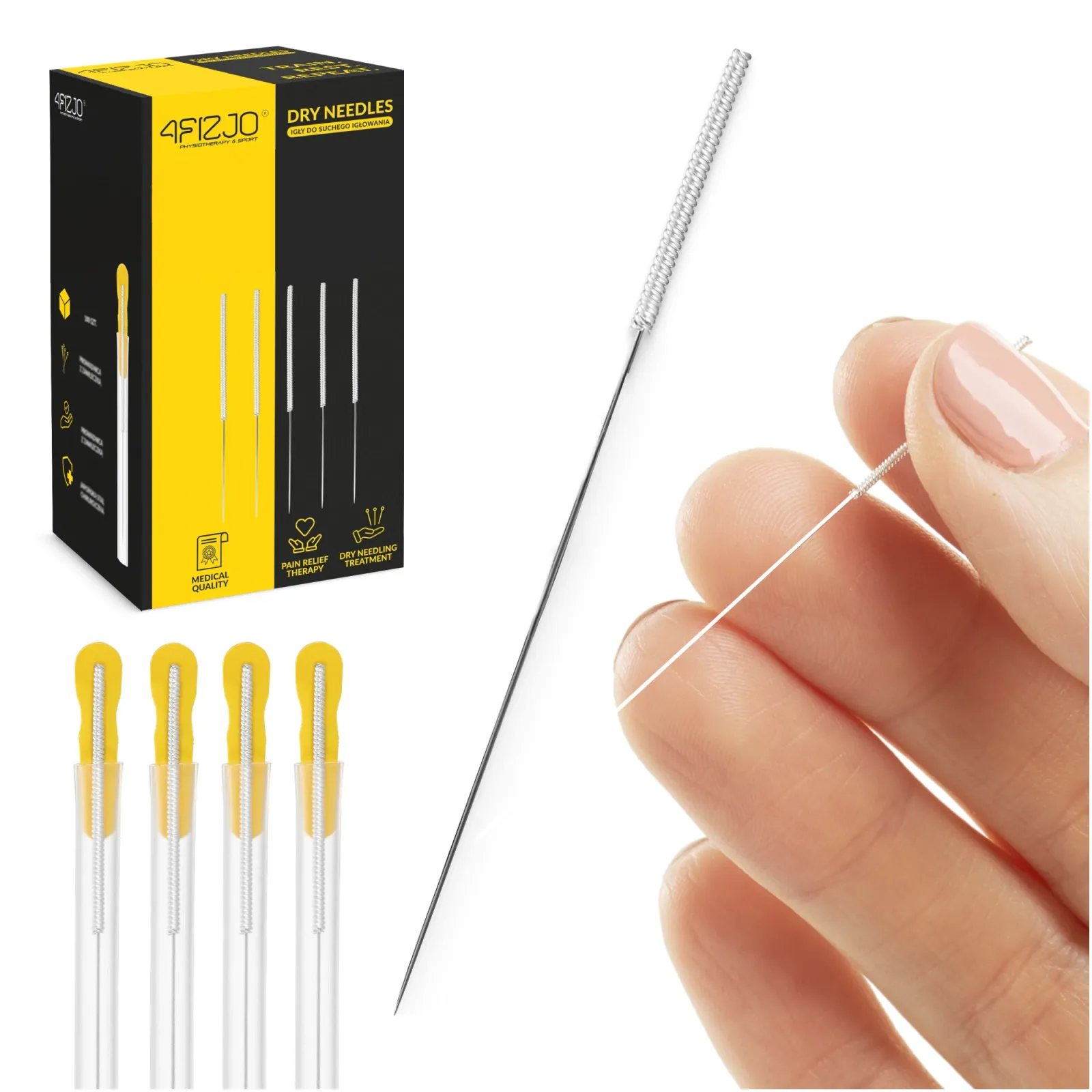 Akupunktūros adatos su kreiptuvu