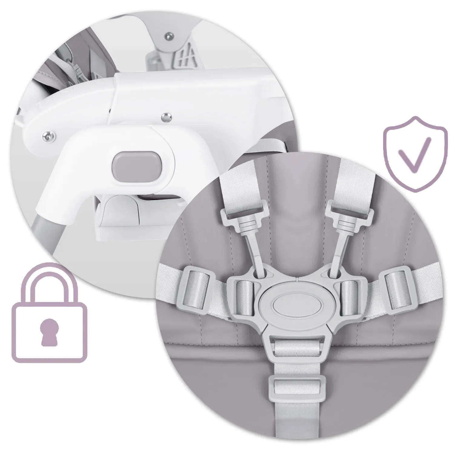 Ricokids Tulo viržių spalvos maitinimo kėdutė - nuotrauka 1