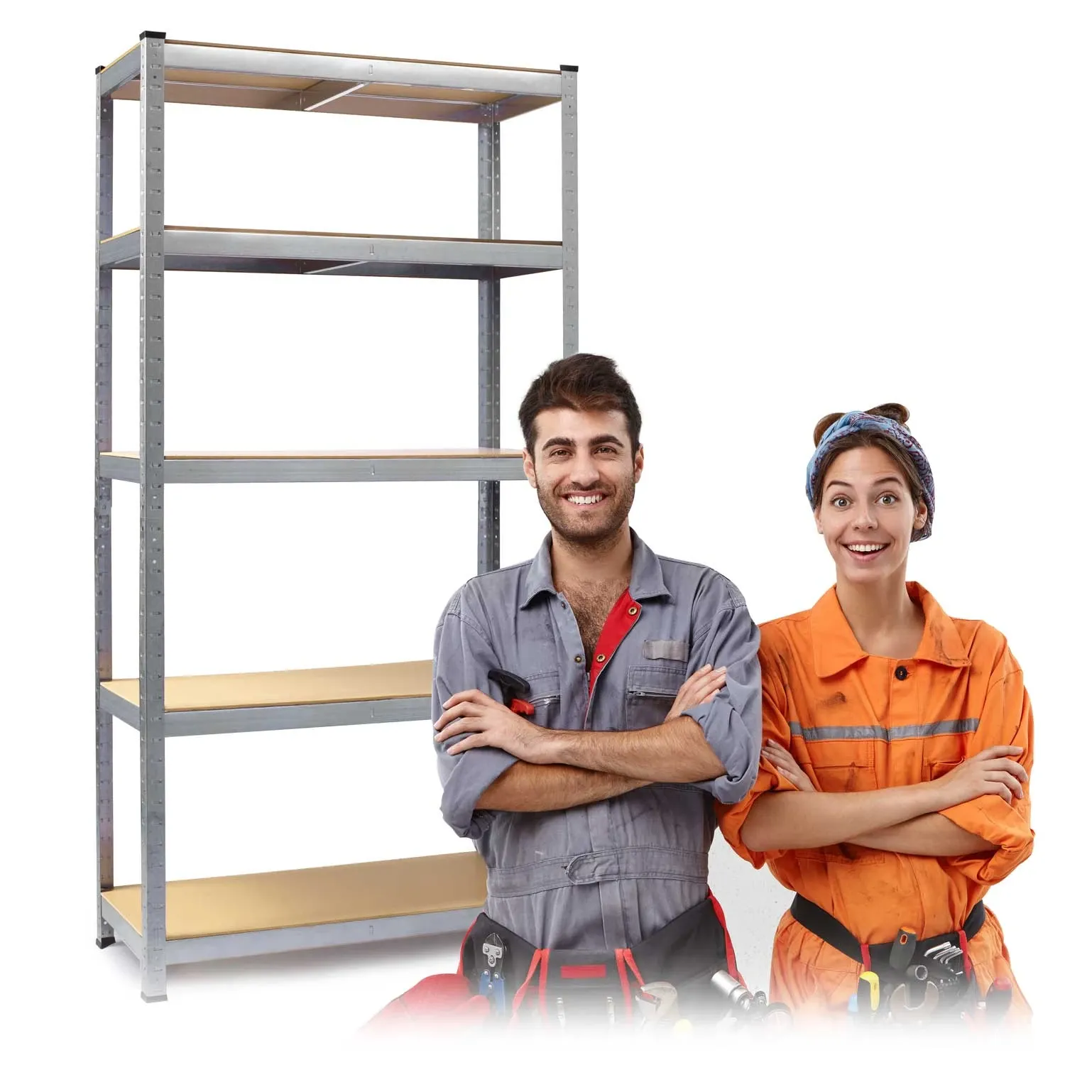 Metalinė lentyna daiktams laikyti 180 x 90 x 30 cm Humberg 4843 - nuotrauka 1