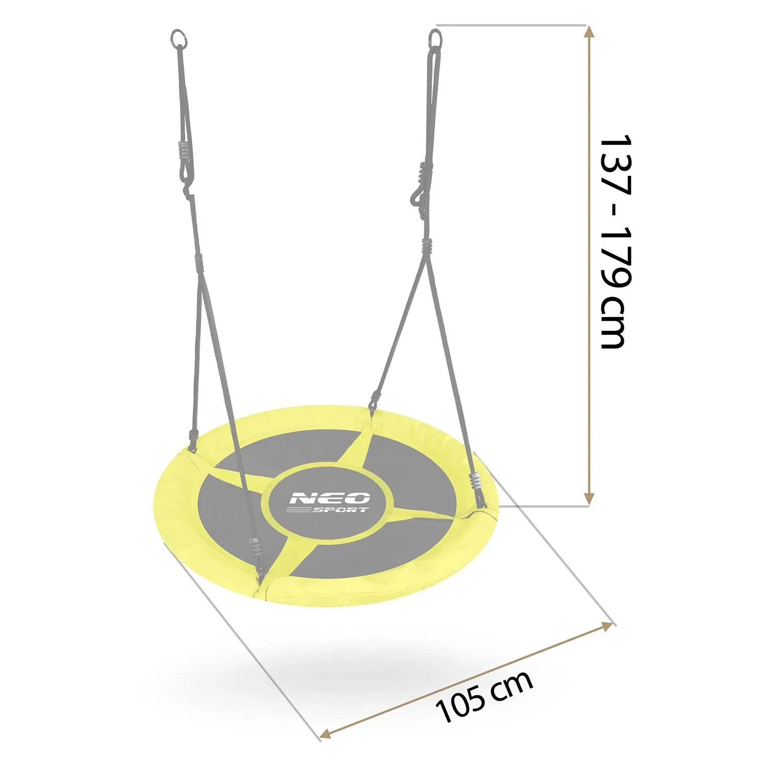 „Neo-Sport Swingo“ 100 cm „Crown Nest“ sūpynės - nuotrauka 1