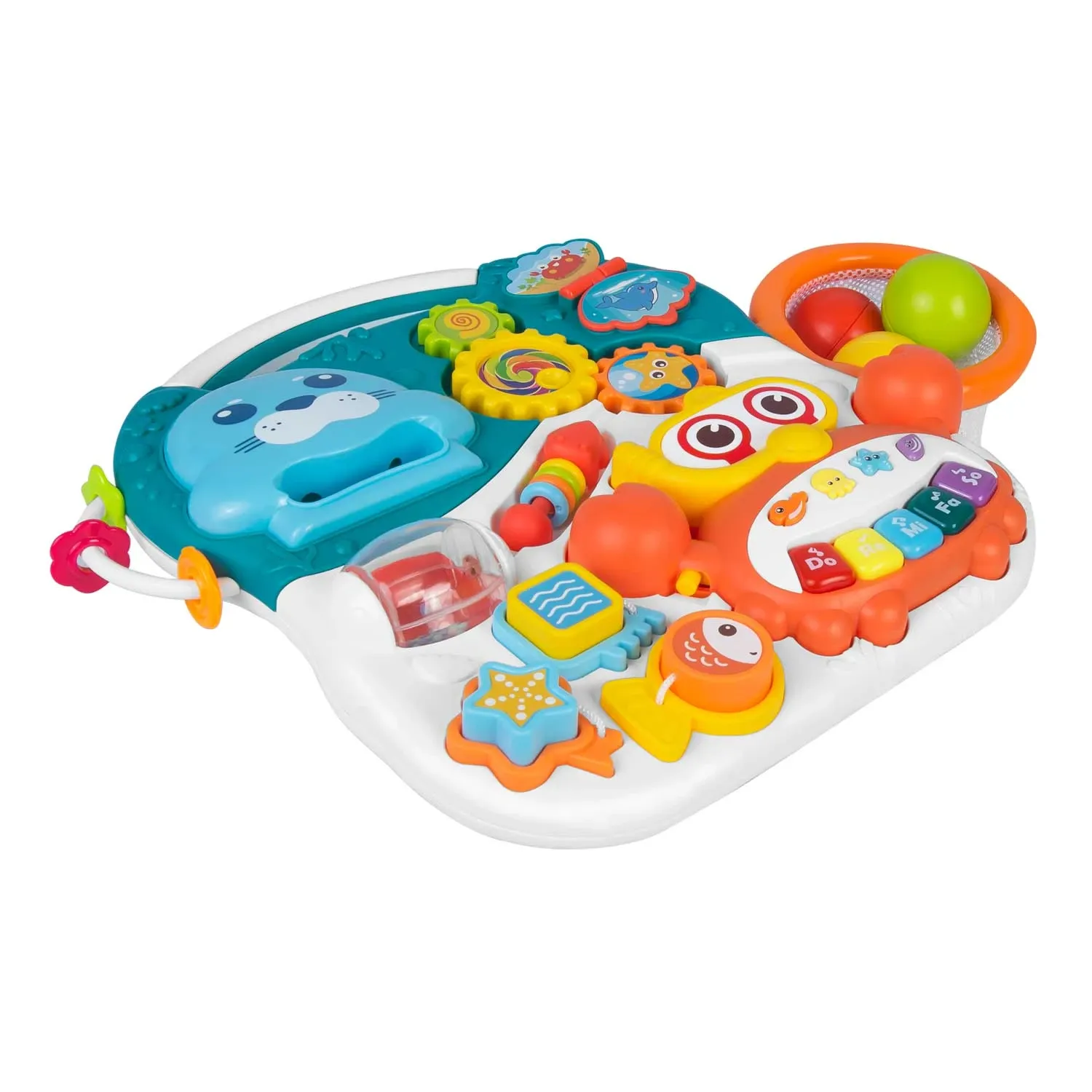 Švietimo stalas stūmimui 3in1 RK-810 baltas ir mėlynas - nuotrauka 1