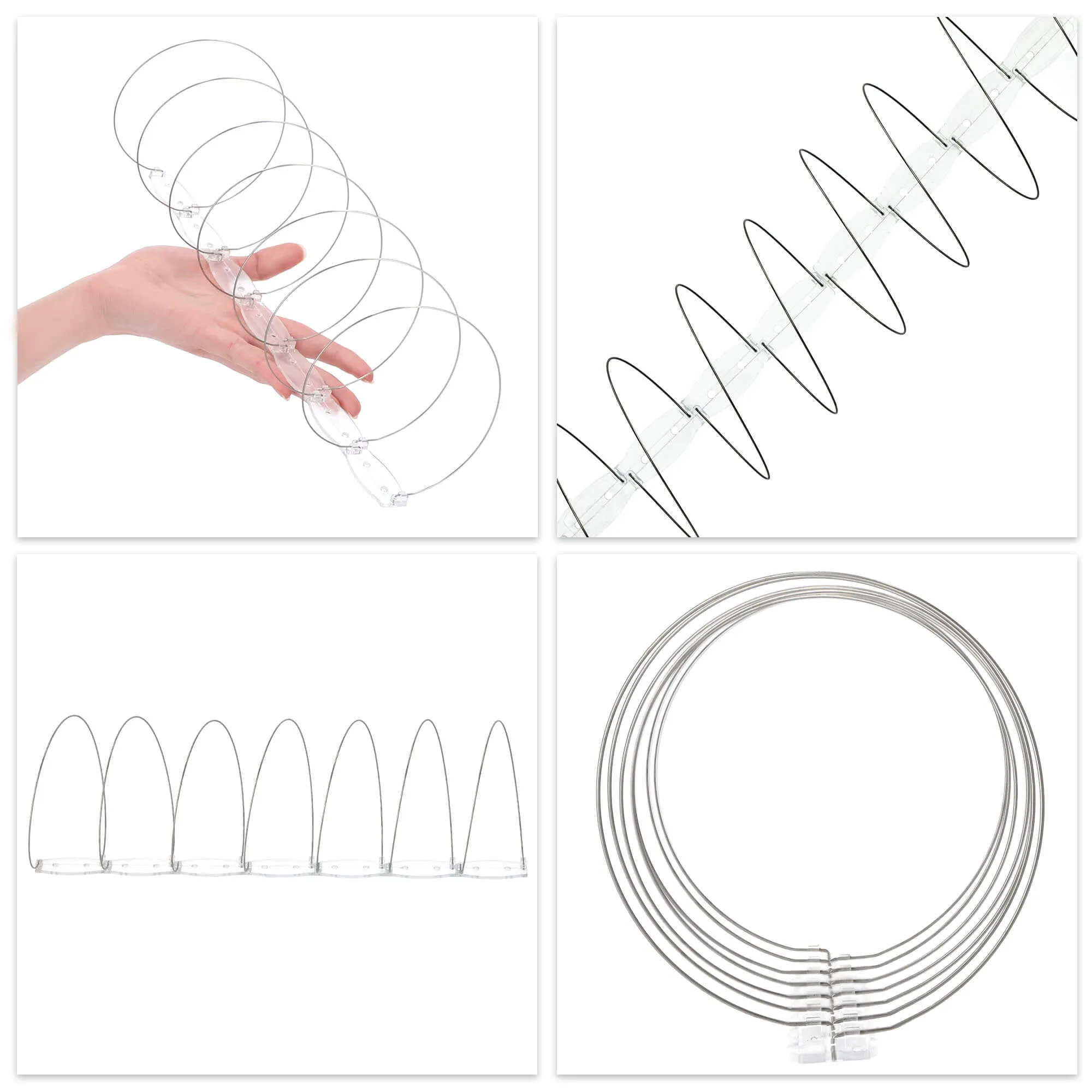 Nerūdijančio plieno spiralė paukščiams 33 cm, 9 vnt.