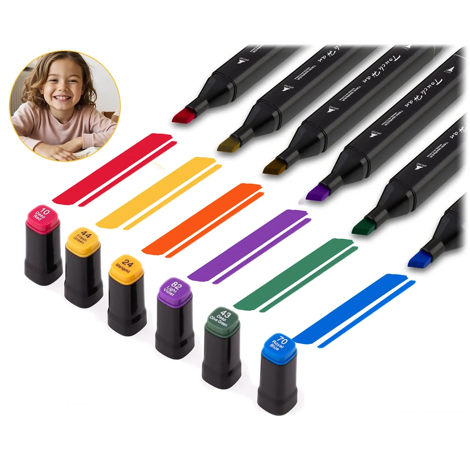 Tapybos kilimėlis 90 x 120 cm + 80 Ricokids alkoholio žymeklių - nuotrauka 1