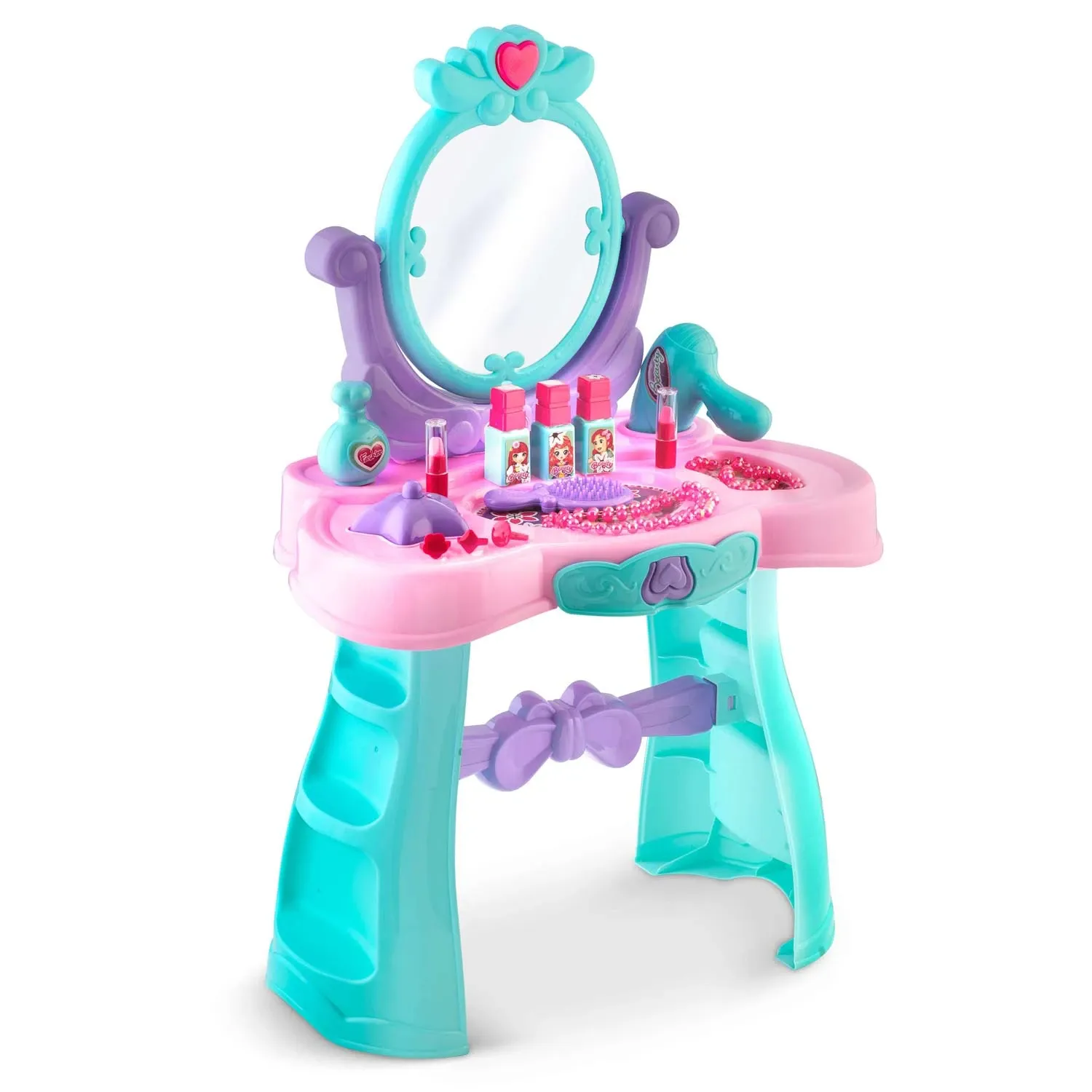 Ricokids 773200 Tualetinis staliukas su veidrodžiu mergaitėms - nuotrauka 1