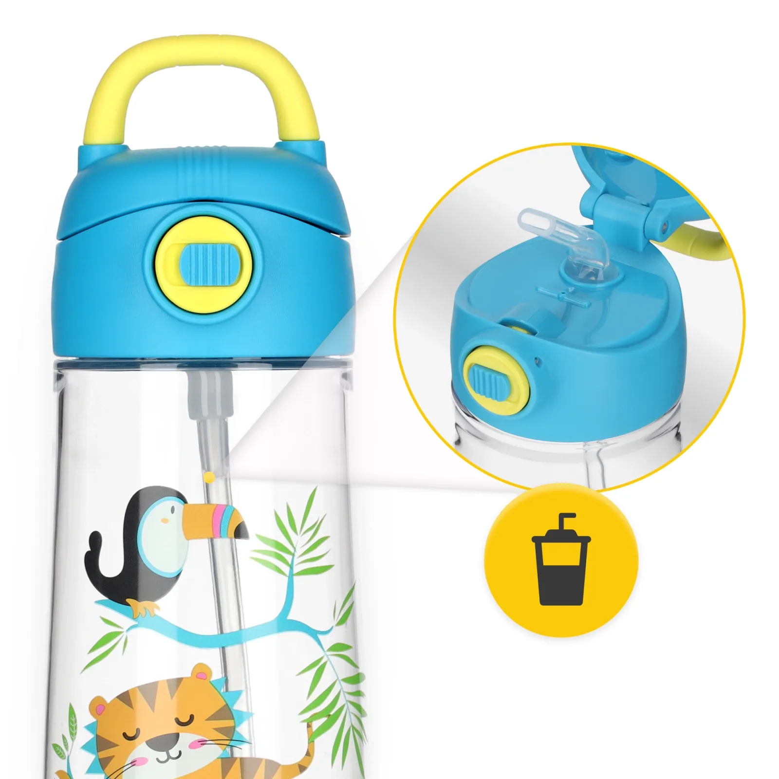 JUNGLE vaikiškas vandens buteliukas 550 ml