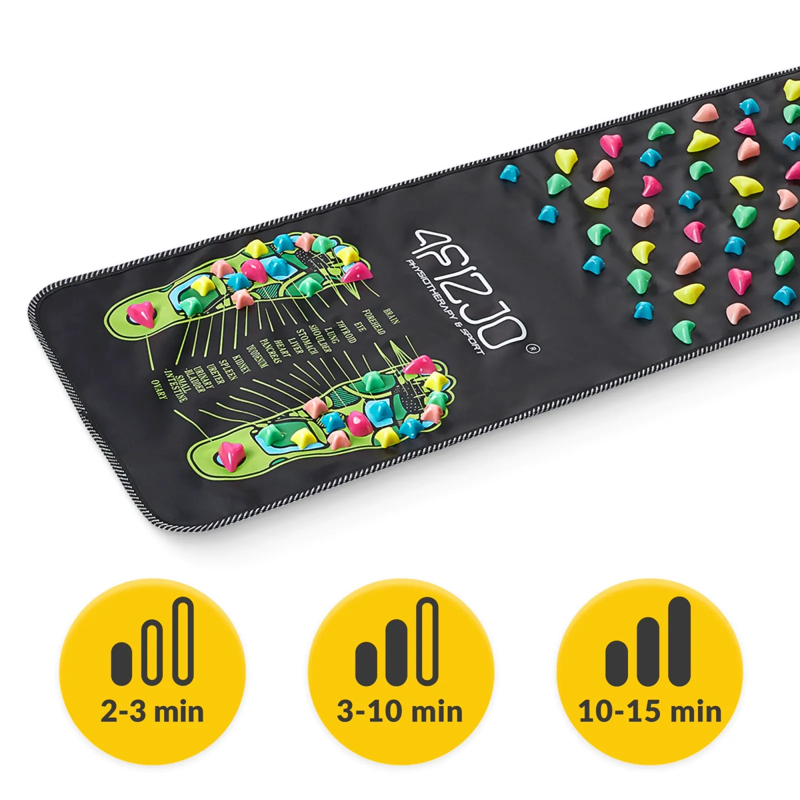 Pėdų masažo kilimėlis su akmenimis 140 x 35 cm