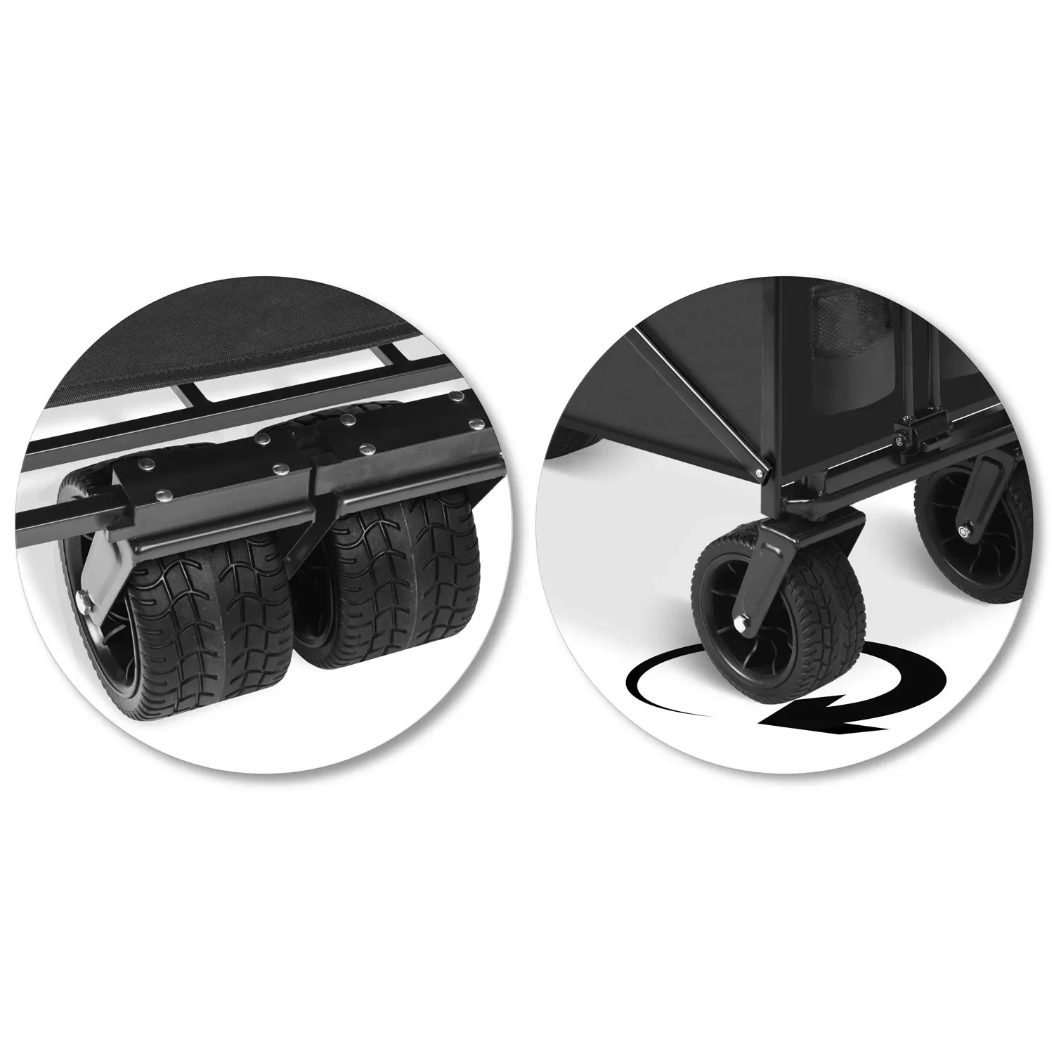 Sulankstomas transportavimo vežimėlis 100l Humberg HM-512 - nuotrauka 1