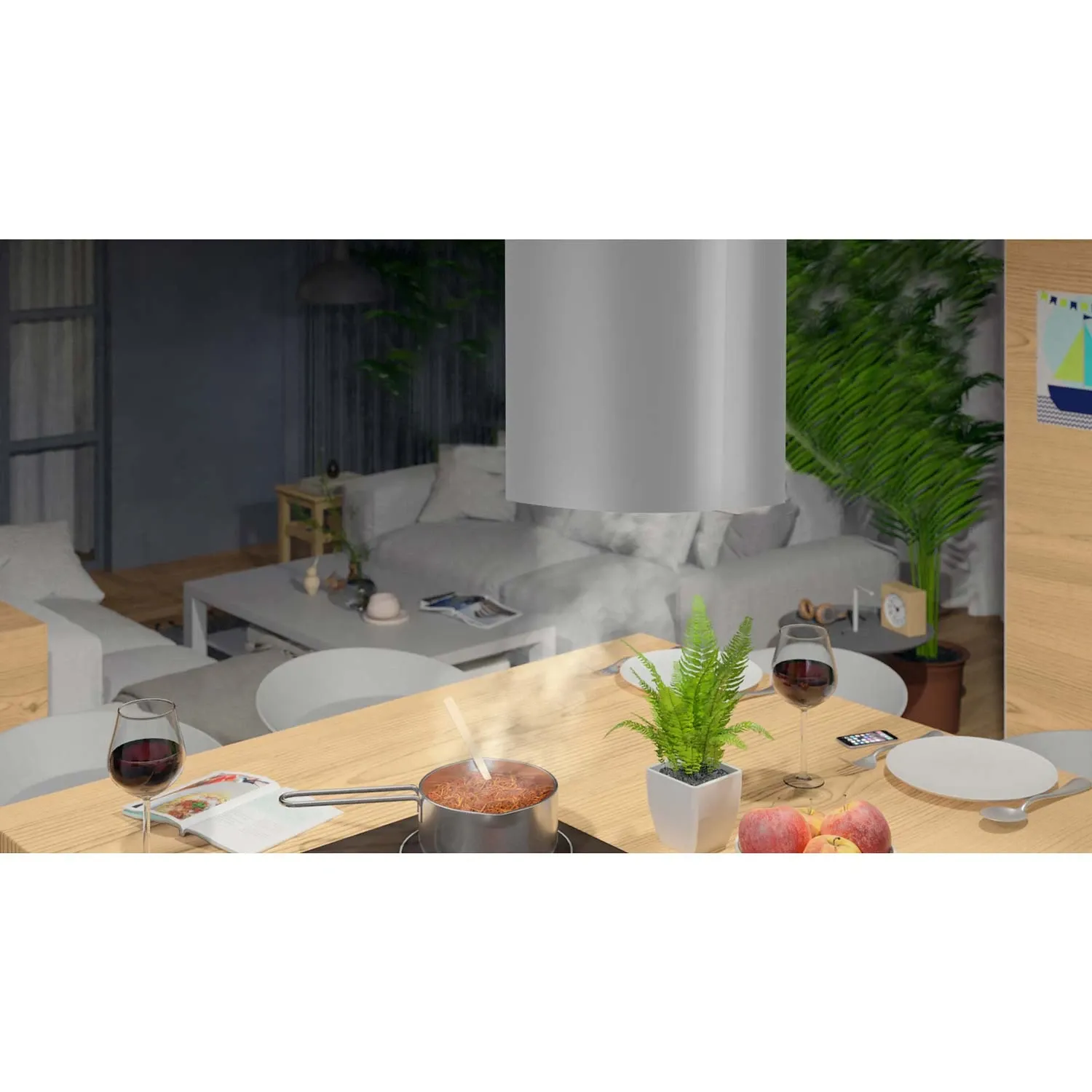 Pakabinamas virtuvės gartraukis, 35 cm, nerūdijančio plieno, BT-226 - nuotrauka 1