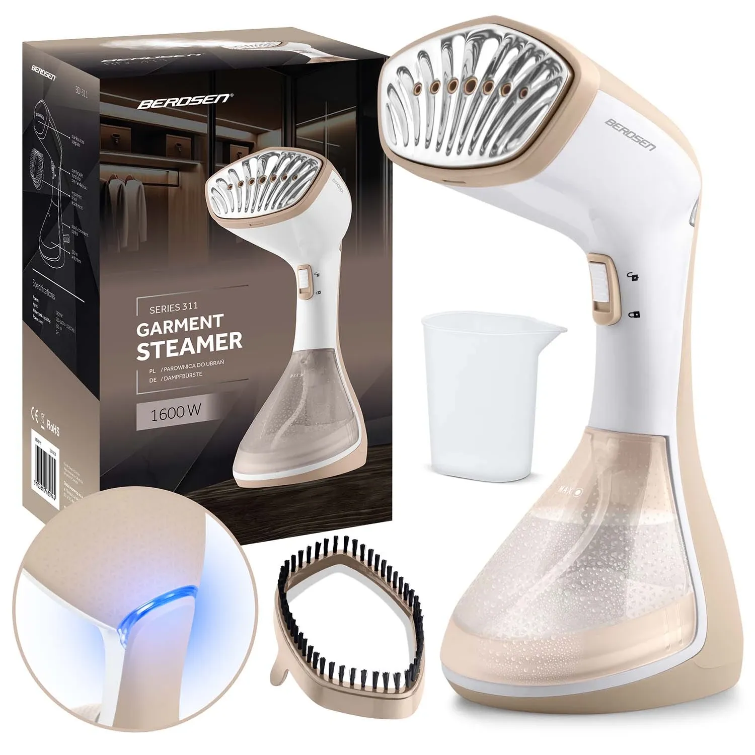 Berdsen BD-311 1600W drabužių garintuvas - nuotrauka 1