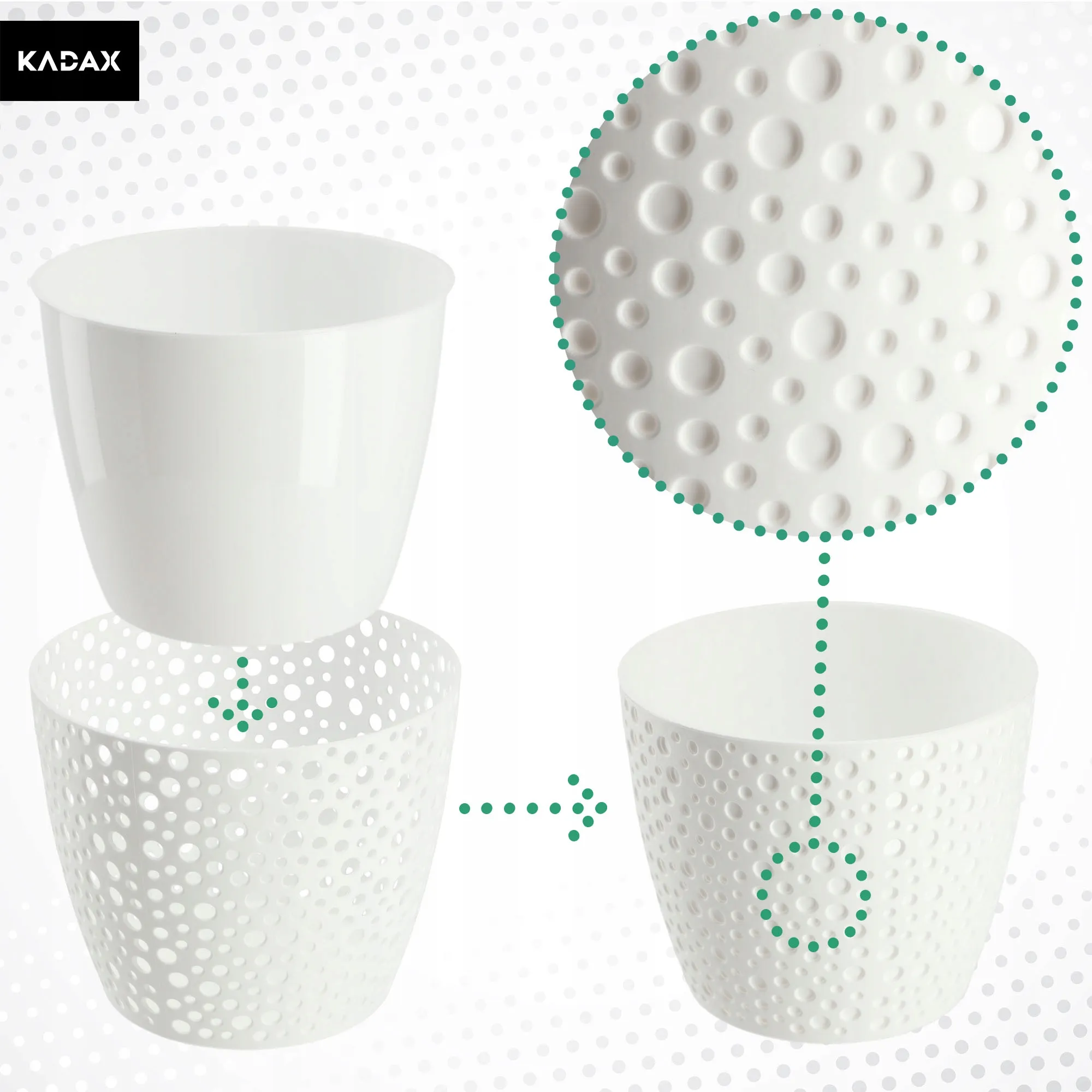 Casini gėlių vazonas 15 cm