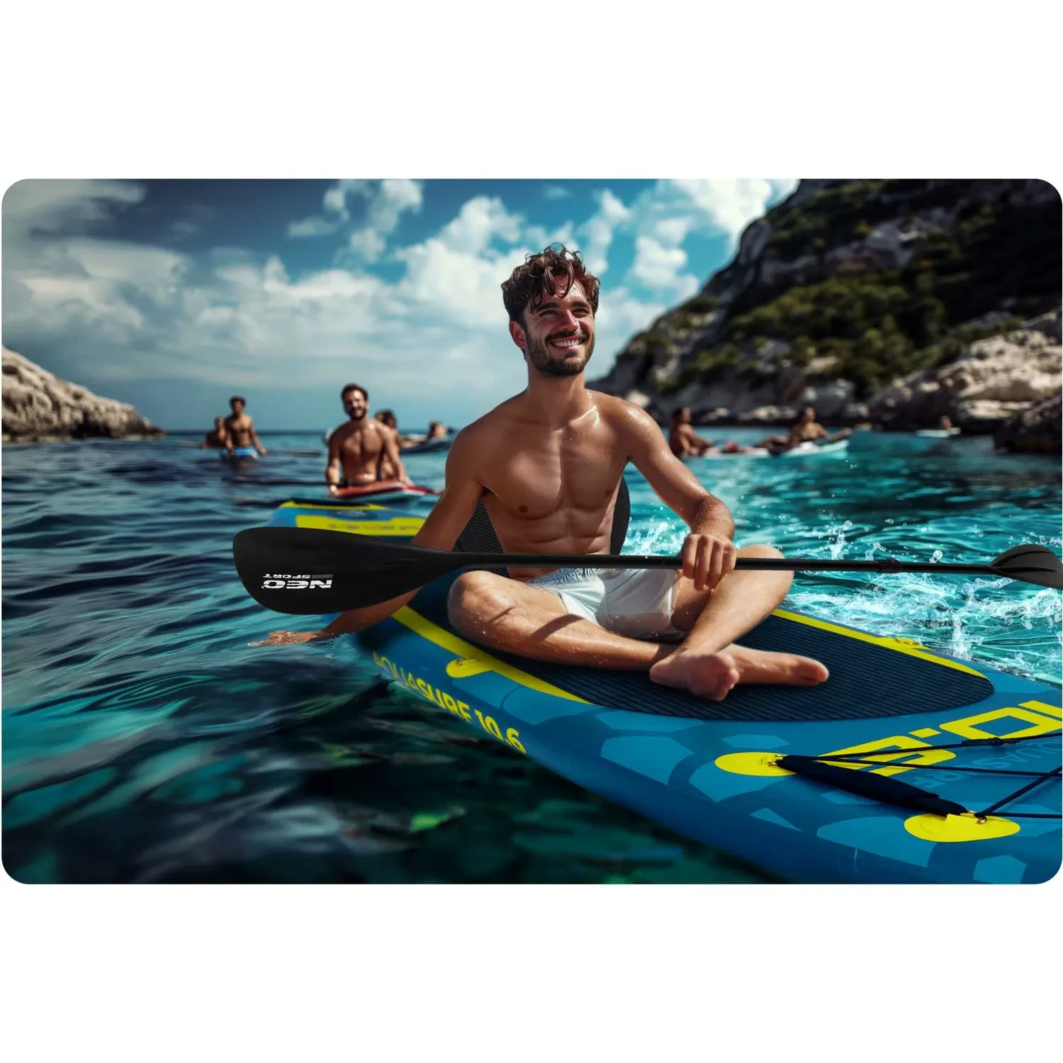 Juoda putplasčio sėdynė SUP lentai - nuotrauka 1