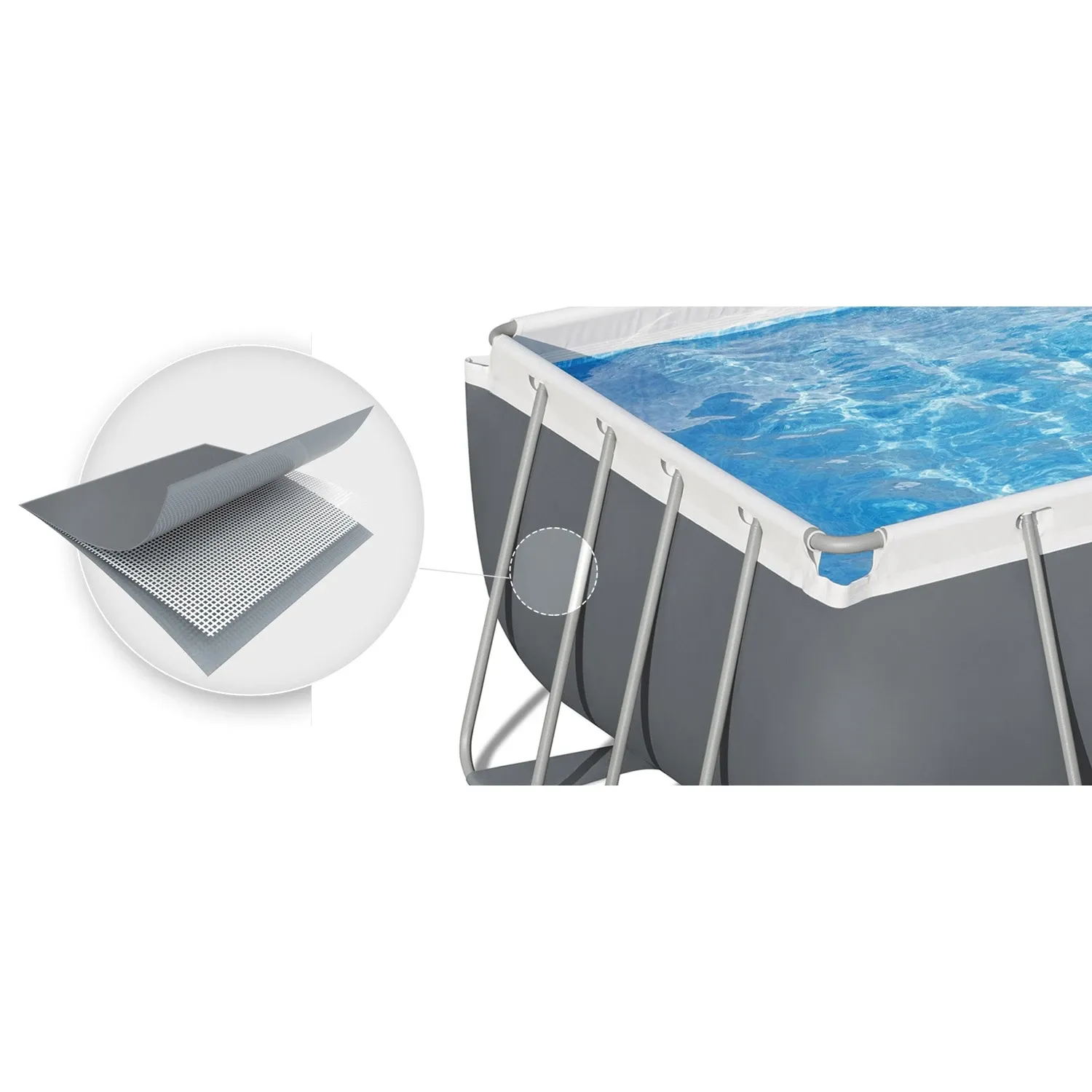 Karkasinis sodo baseinas 549 x 274 x 122 cm, 17 viename, „Bestway 56465“ - nuotrauka 1