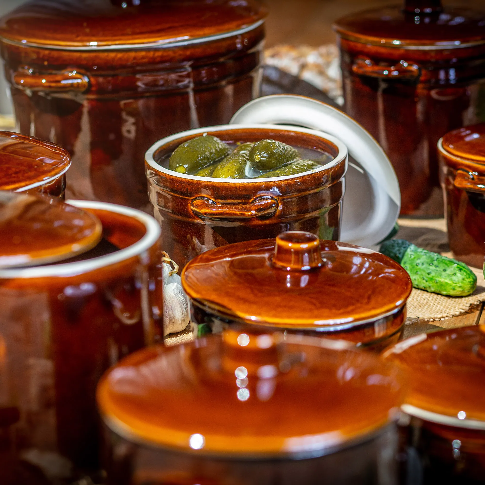 Athena 2 l keraminis puodas, 21 cm su dangčiu