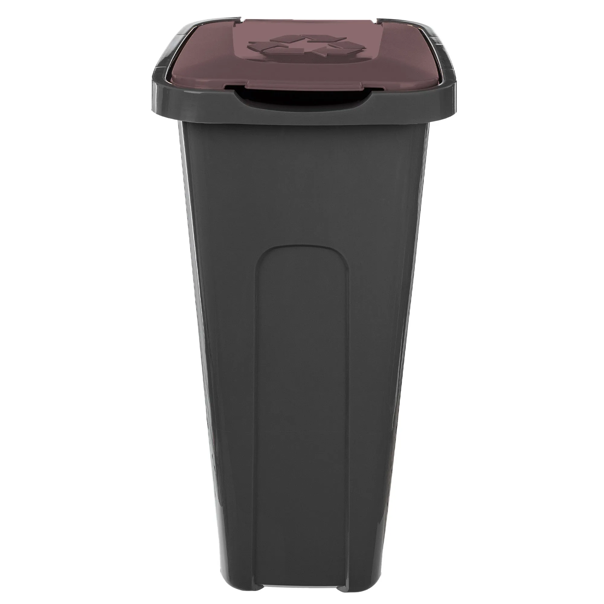 „Entrago“ 30 litrų šiukšliadėžė, juodos ir rudos spalvos