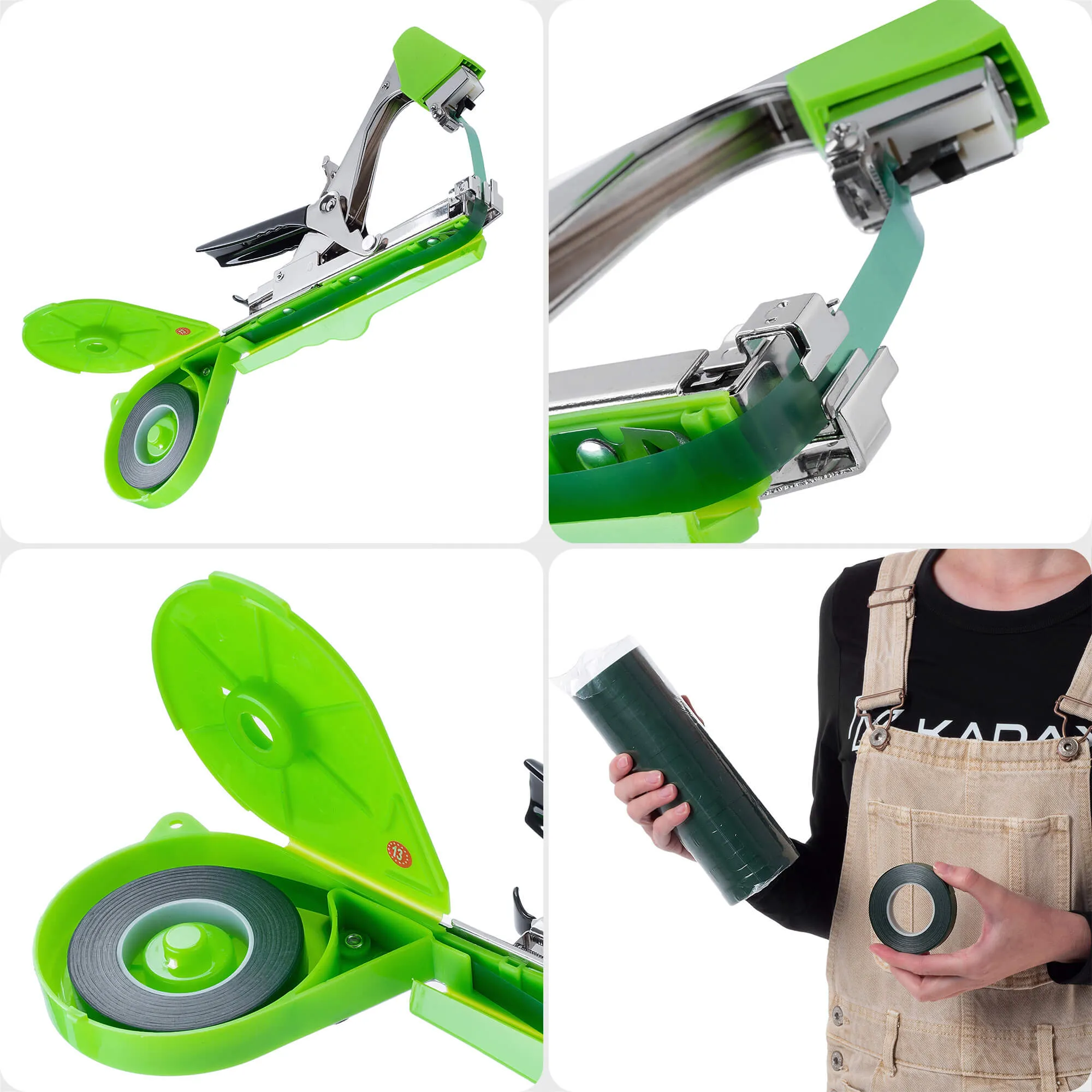 Larret sodo segiklio juostų rinkinys, 11 mm x 25 m, žalios, 20 vnt.