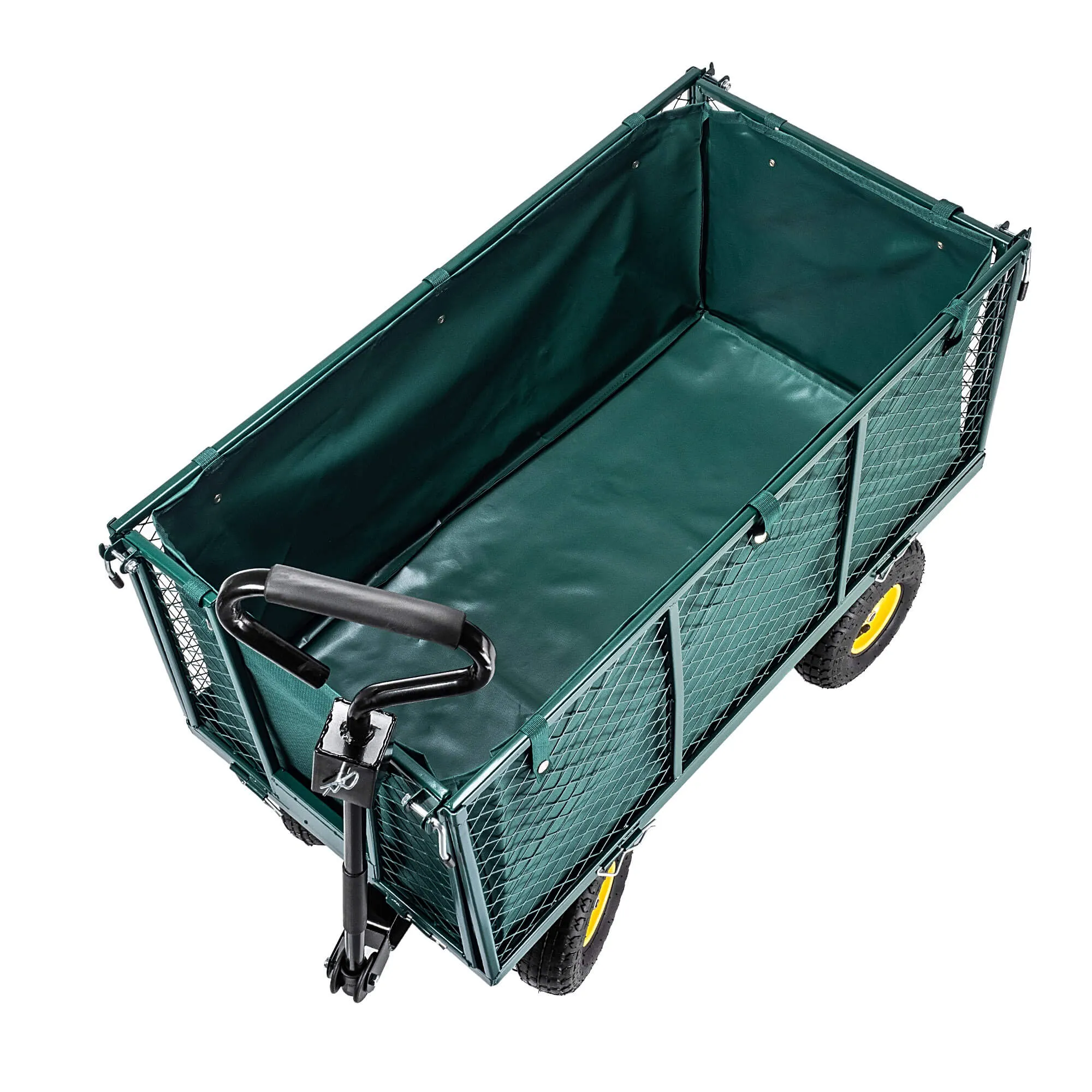 Bodo sodo transportavimo vežimėlis 450 kg, žalias
