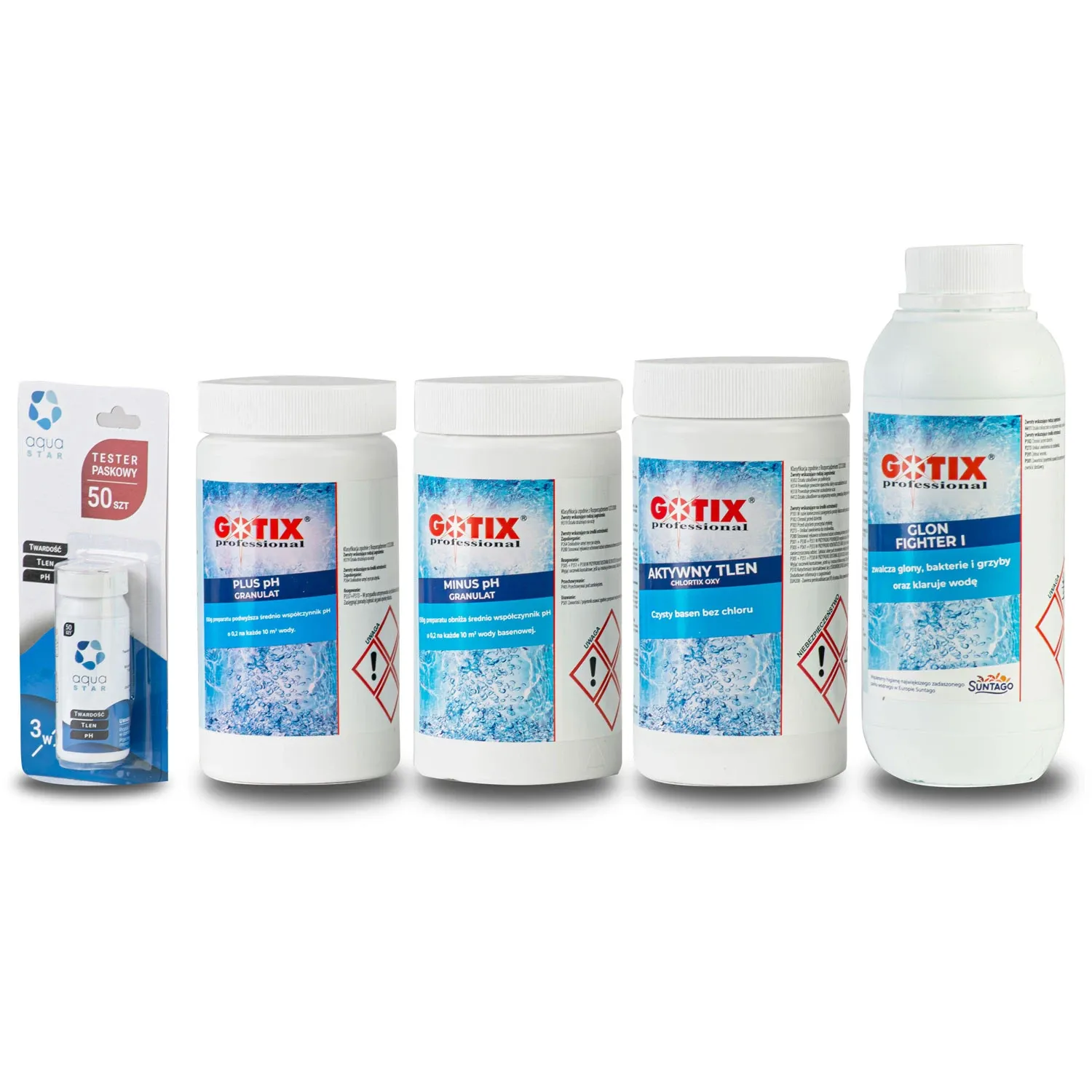 Baseino chemikalų rinkinys pradedantiesiems SPA - nuotrauka 1