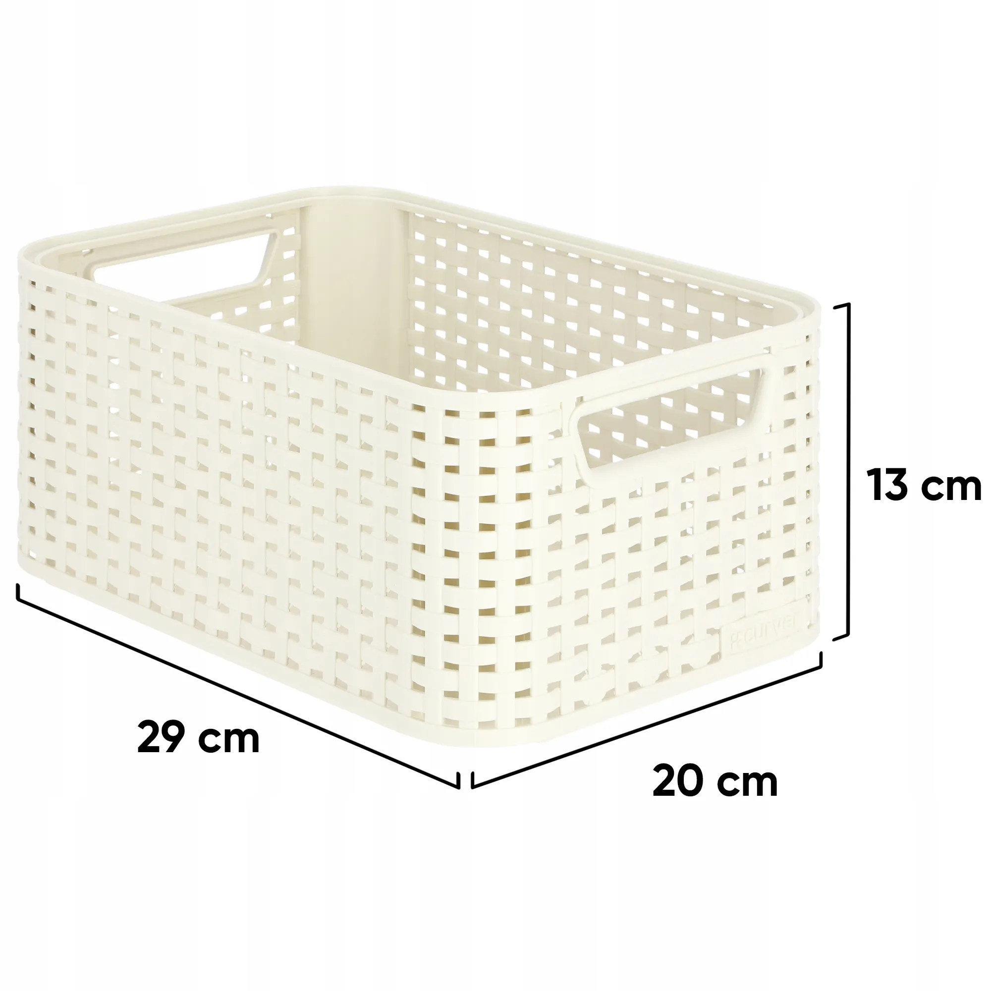 „Curver“ stiliaus laikymo indas, kreminės spalvos