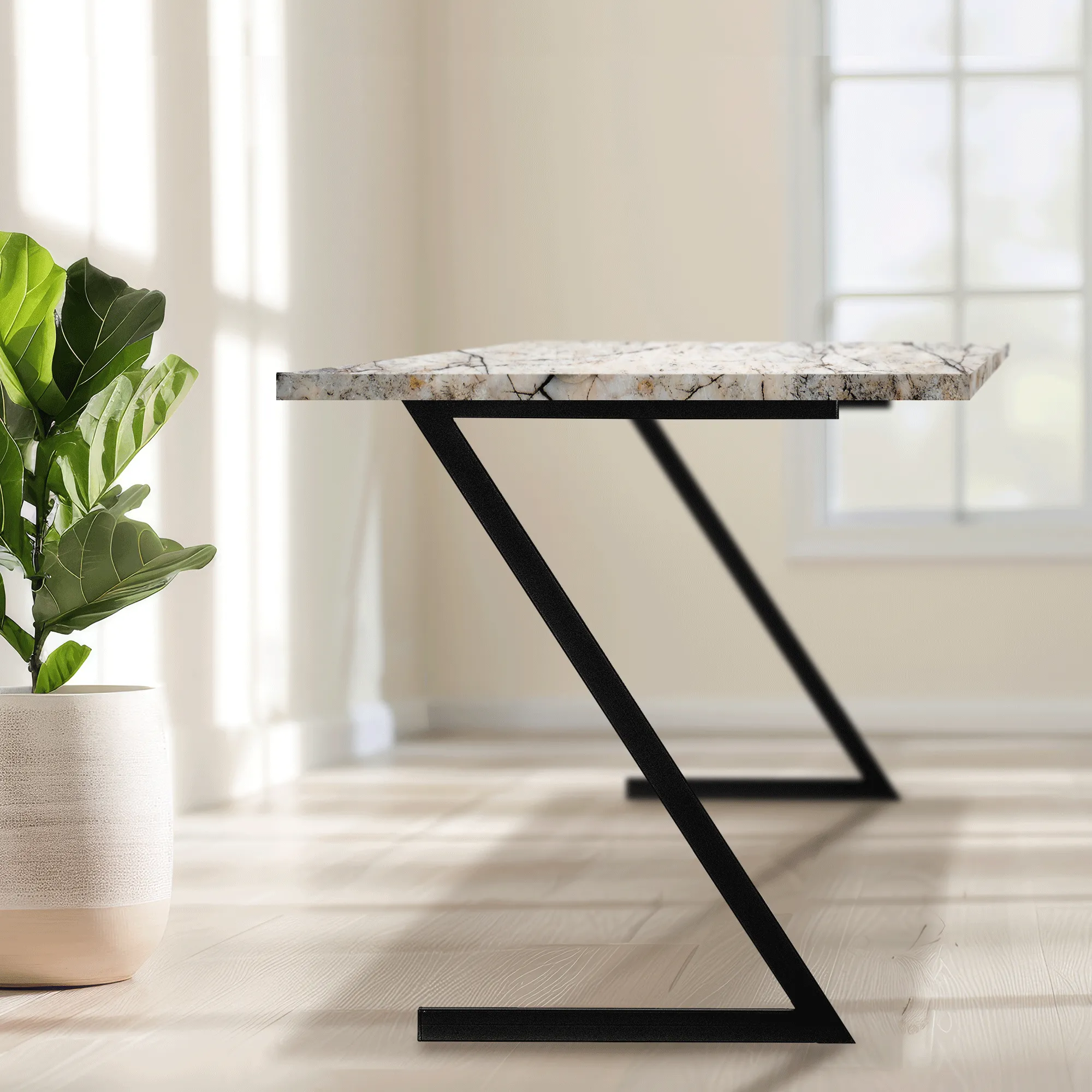 Varetz „Z“ stalo kojos, 60 x 75 cm, juodos