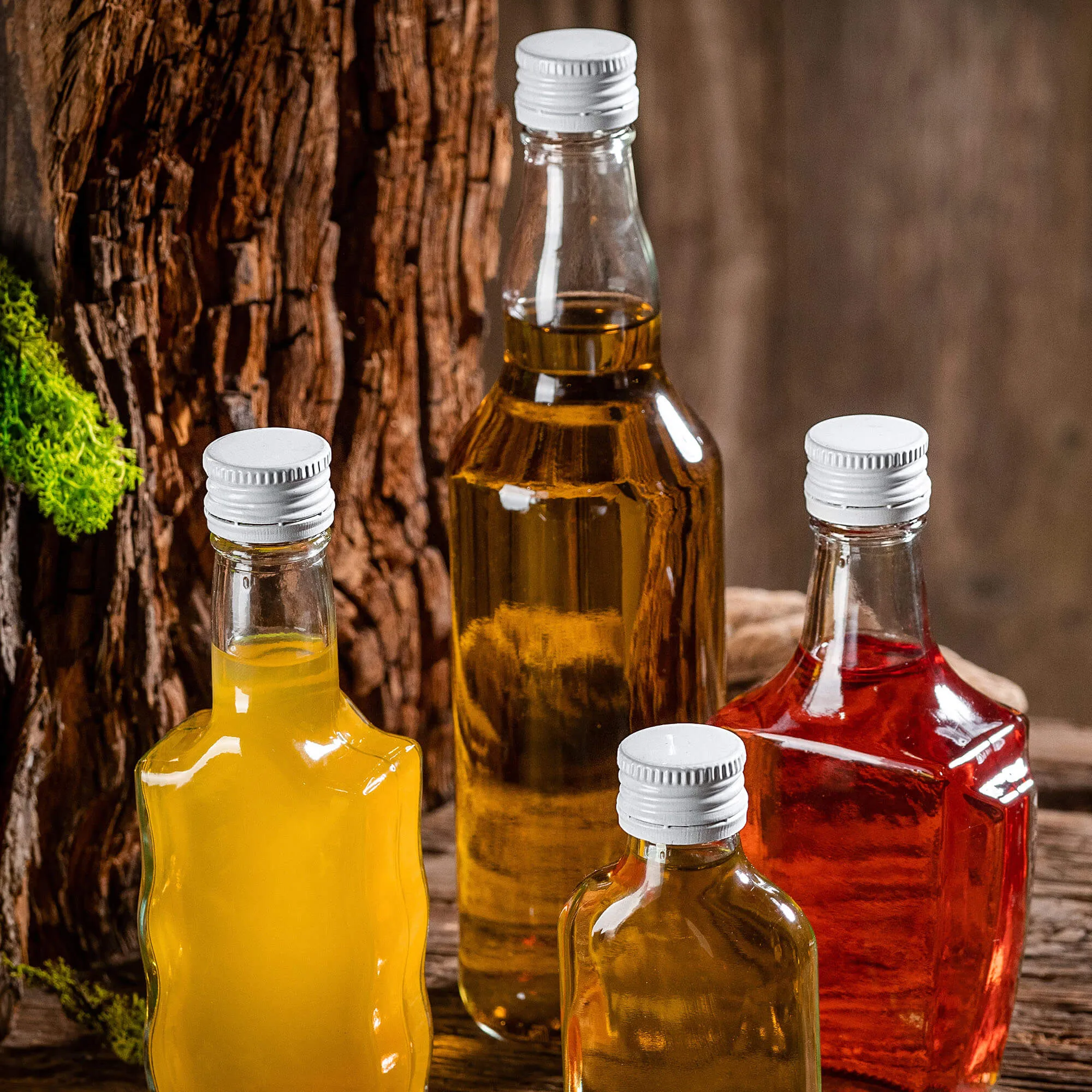 Annot aliumininiai butelių kamšteliai, 28 mm skersmens, balti, 10 vnt.