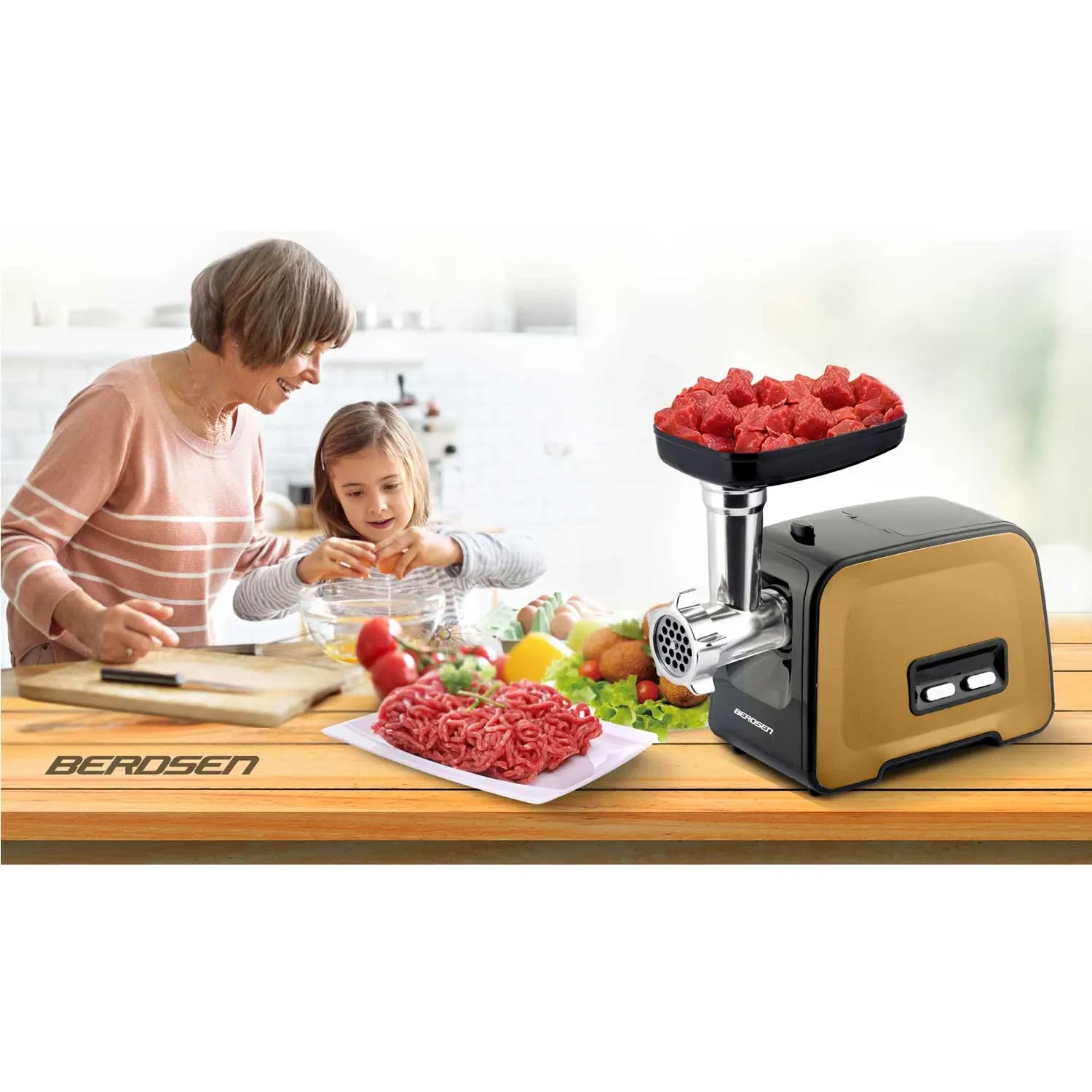 Mėsmalė BD-601B Berdsen 450/1200W - nuotrauka 1