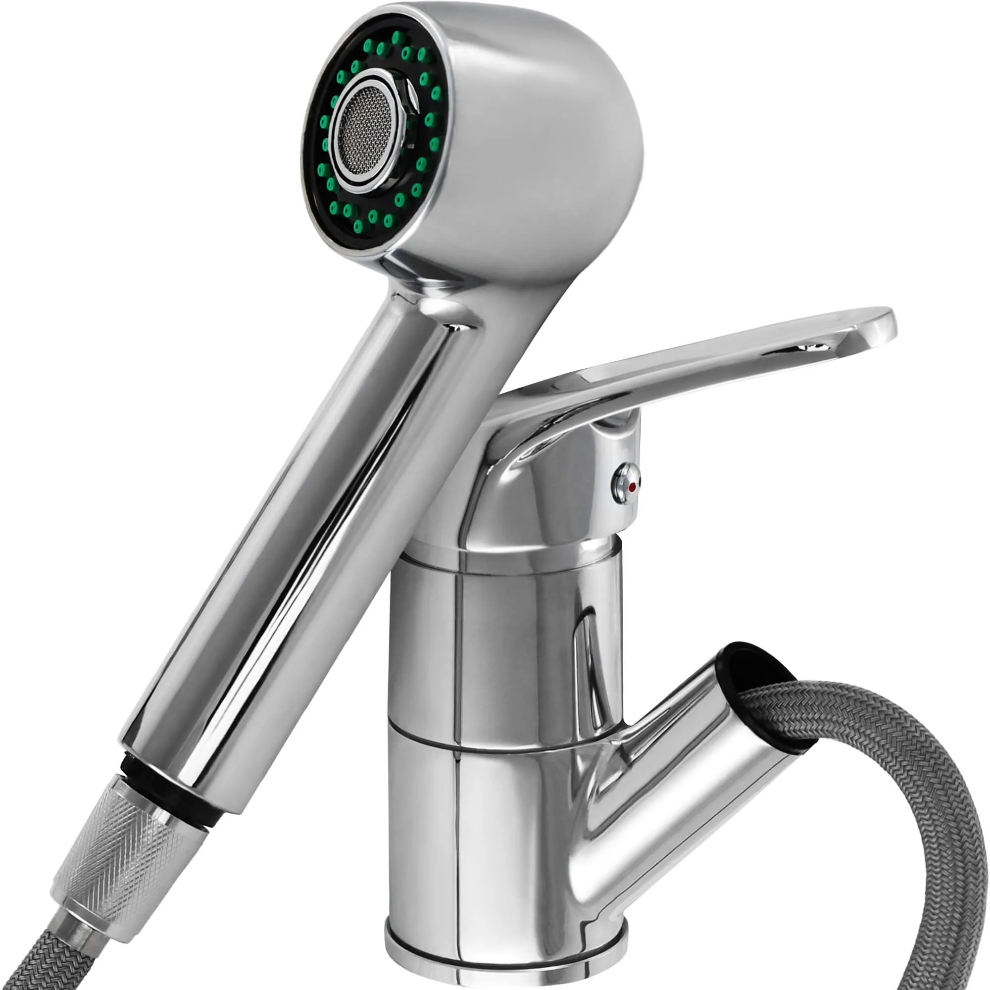 Gospo Atut laisvai pastatomas virtuvės maišytuvas su įvadu, chromuotas