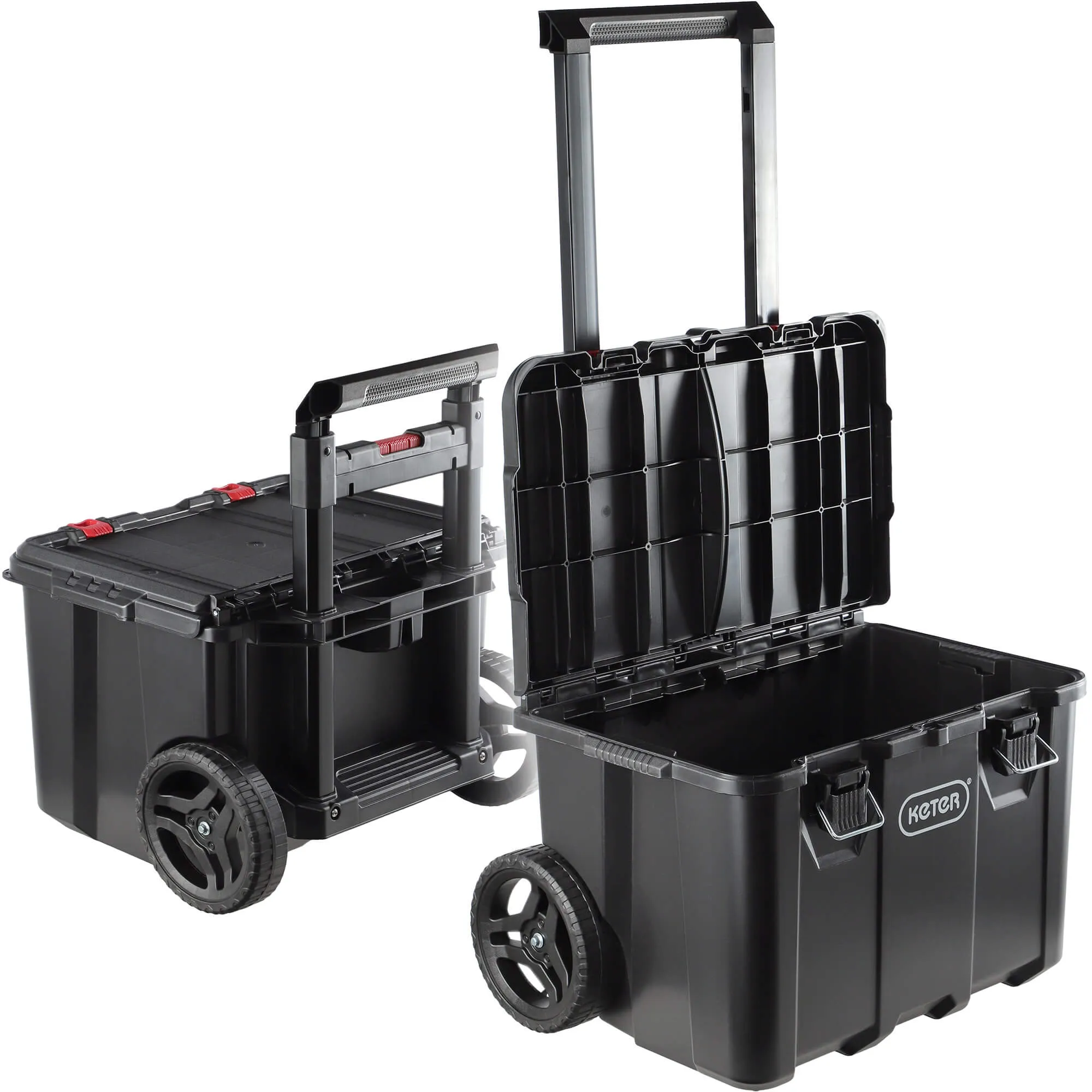 Keter Stack`N`Roll įrankių dėklas 40 x 52 cm, juodas