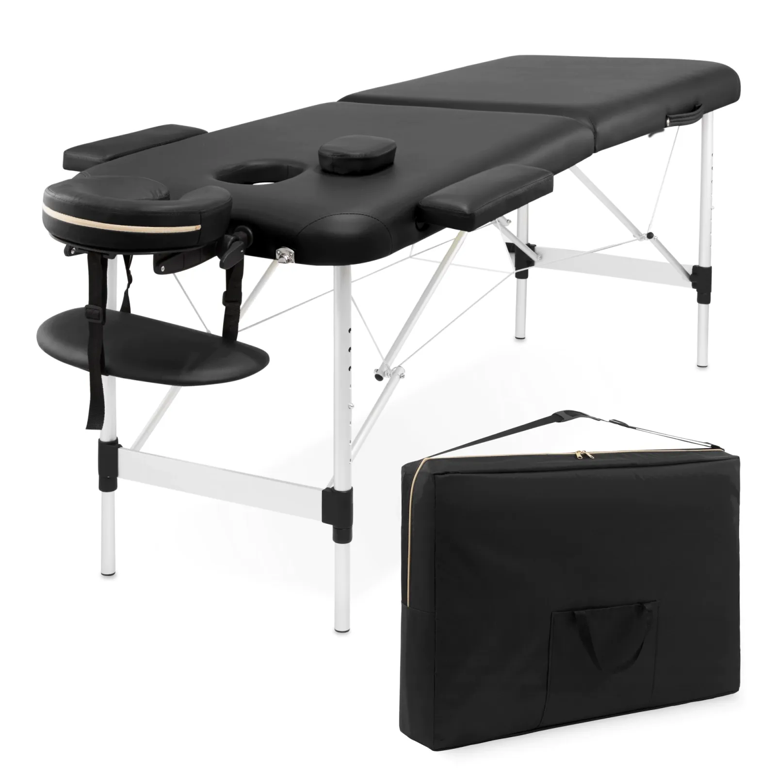 Aliuminio masažo stalas