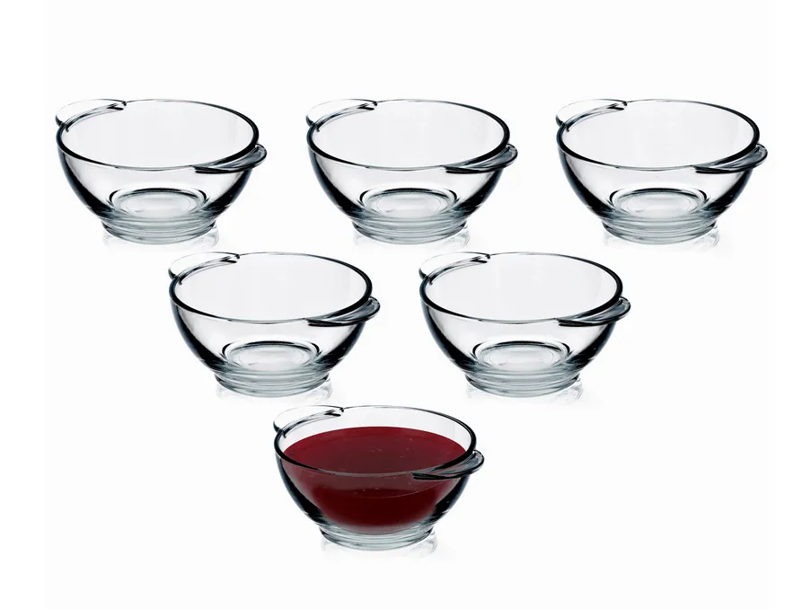 Stikliniai sultinio dubenėliai karštiems patiekalams, 400 ml, 6 vnt.