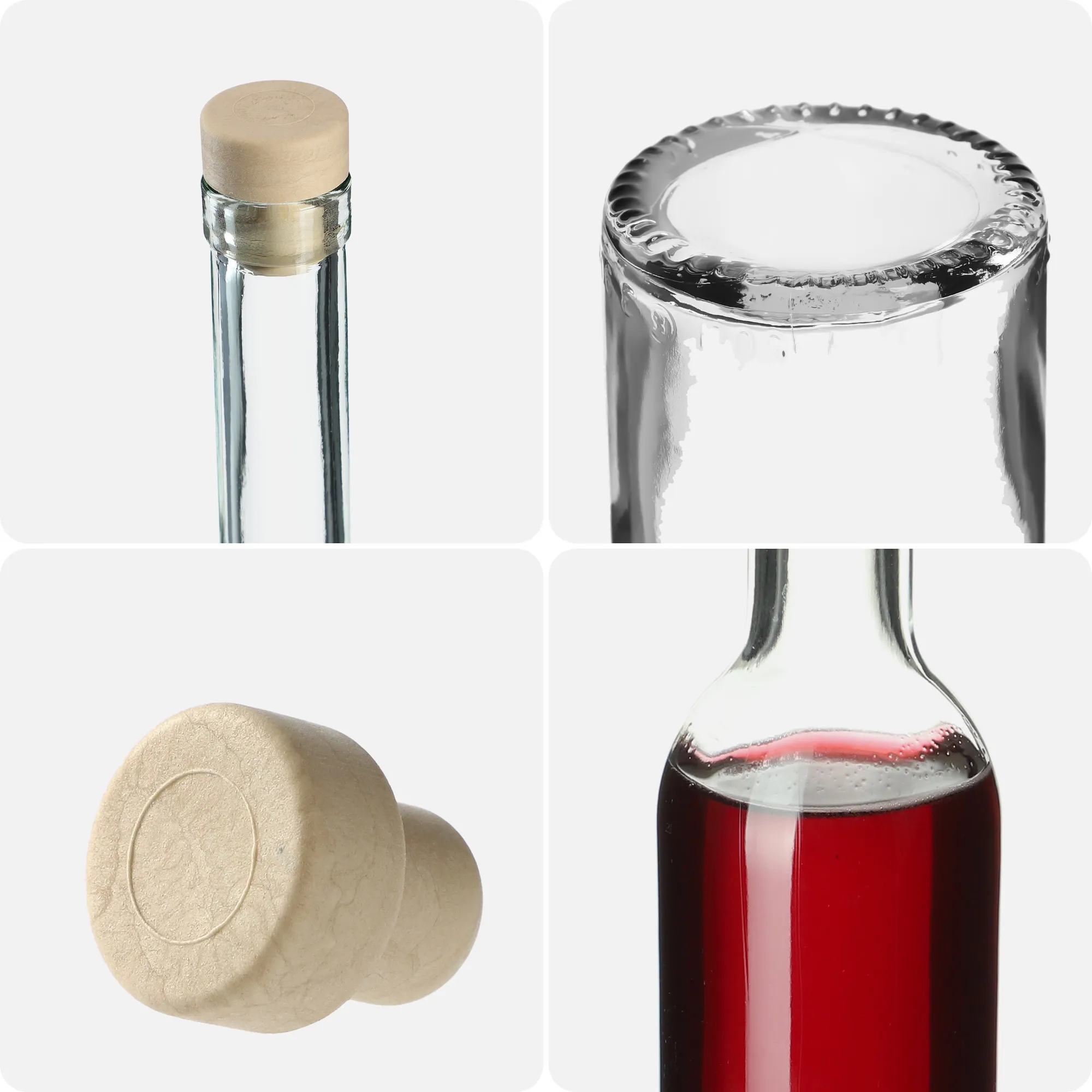 Bertigo butelis su kamščiu 0,5 l su kamščiu fi19,5, 8 vnt.