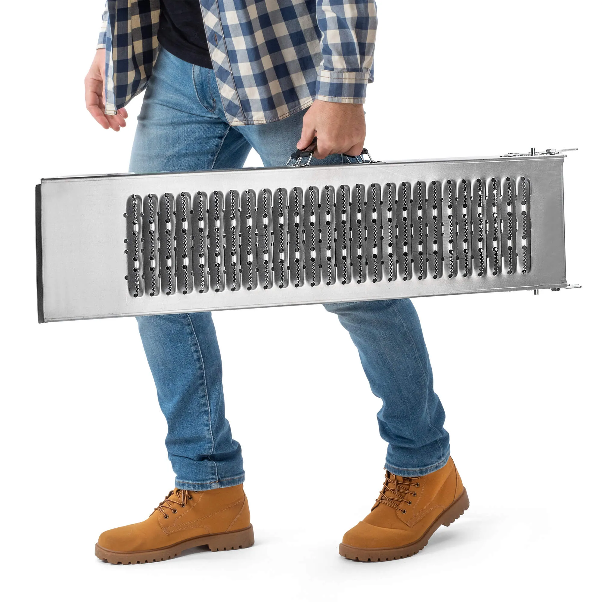 „Tuen“ sulankstoma įvažiavimo rampa, 188 x 23 cm, plieninė, 2 vnt.