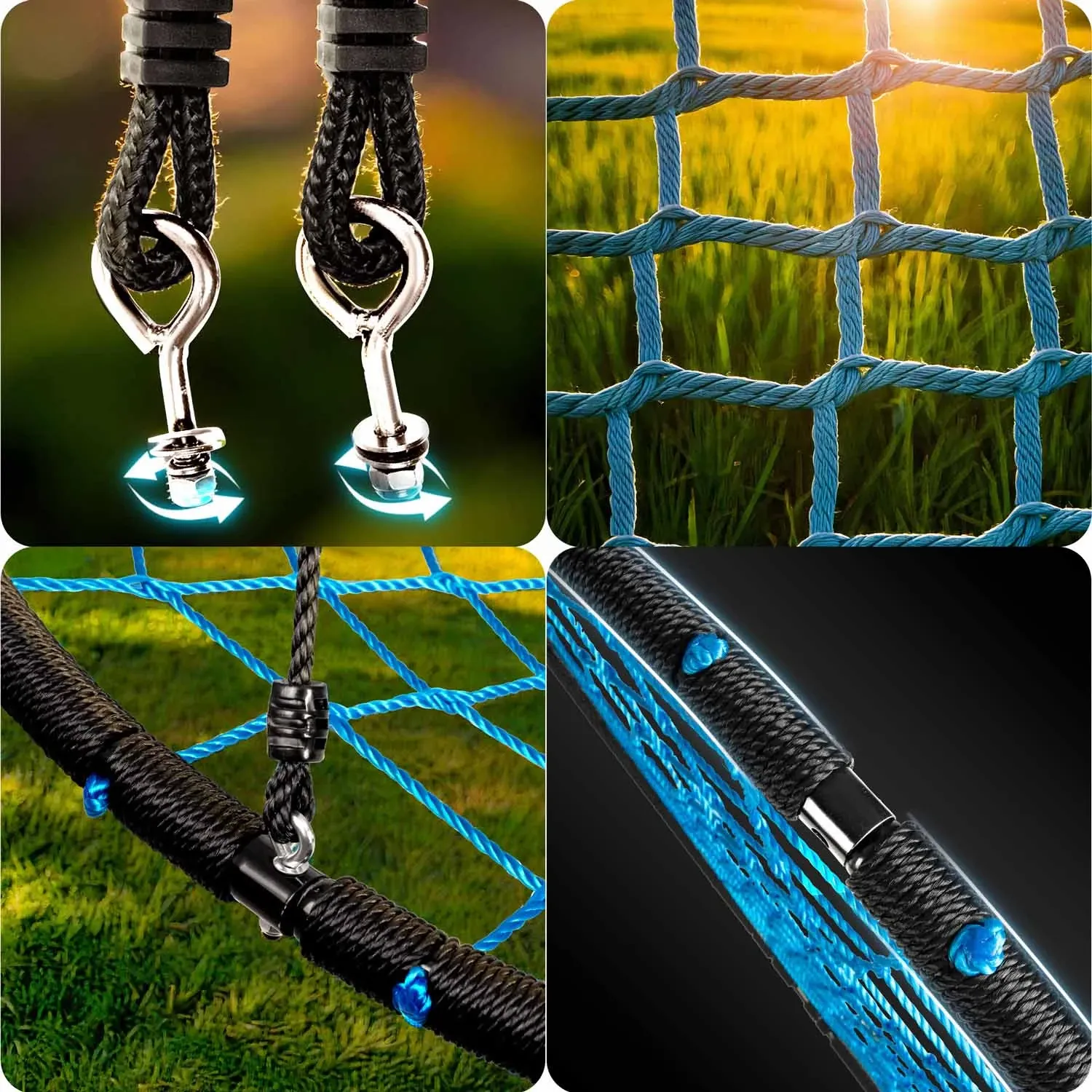 Gandro lizdo sūpynės Neo-Sport NS-104 100 cm - nuotrauka 1