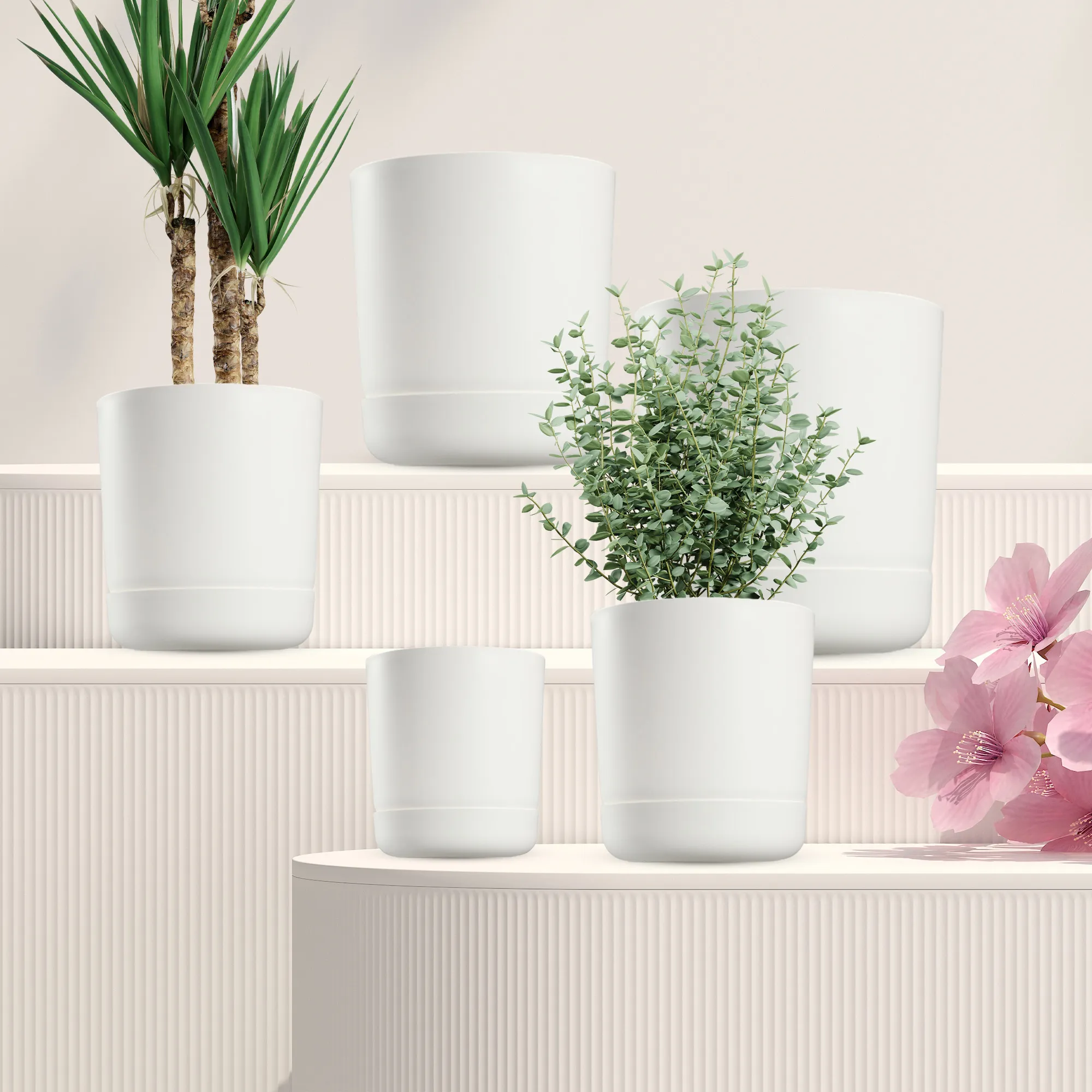 Kama vazonas su lėkštute 13 cm