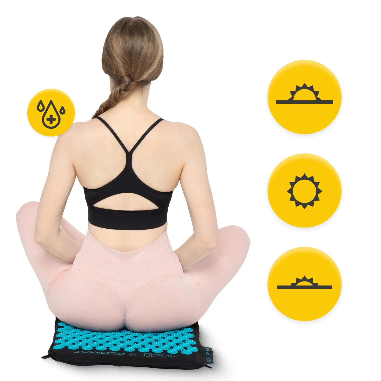 EKO akupresūros kilimėlis su pagalve