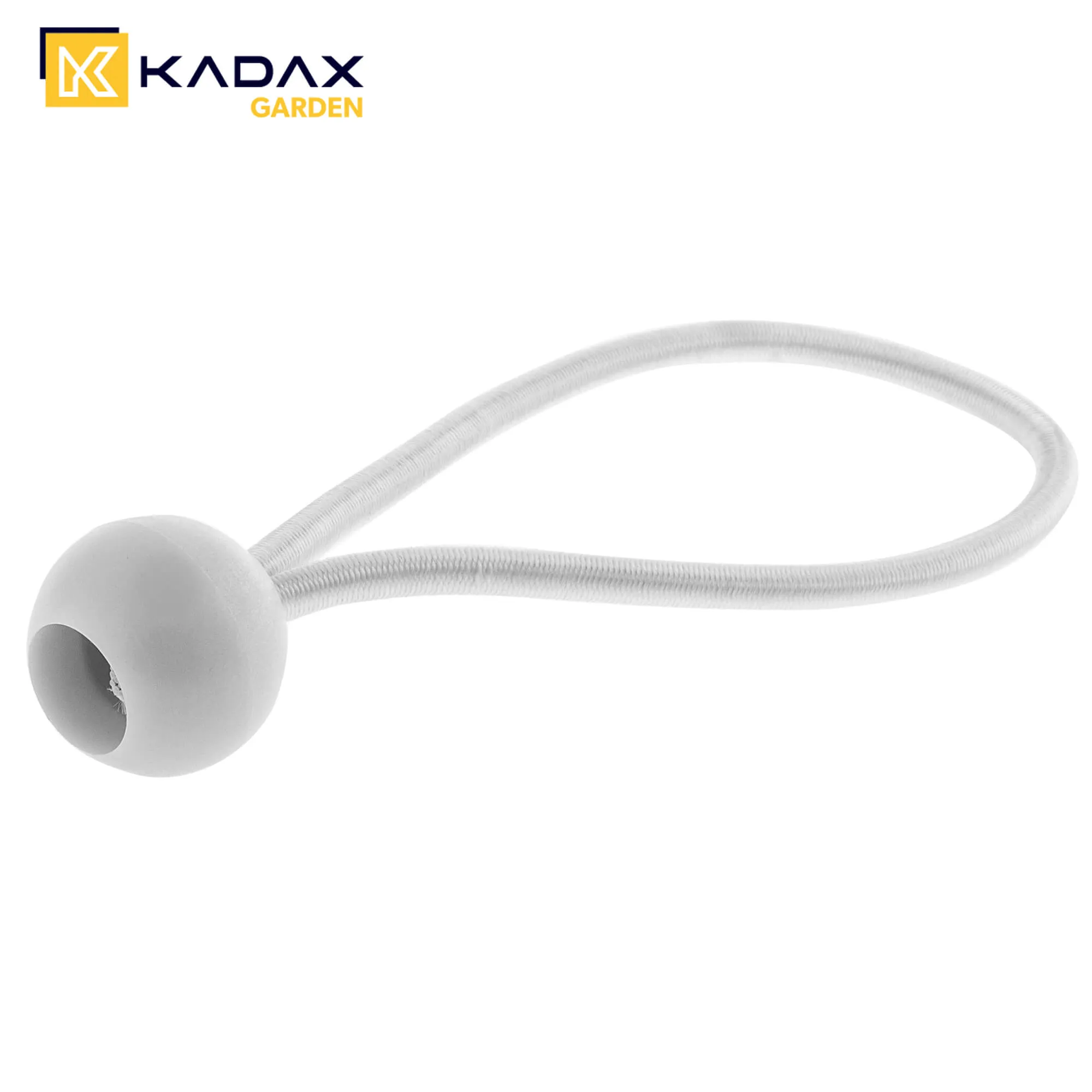 Elastinė guma su kamuoliuku 15 cm, balta