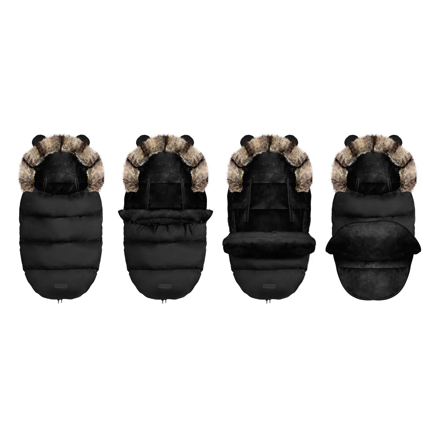 Elmi Ricokids vežimėlio/rogių miegmaišis – juodas - nuotrauka 1