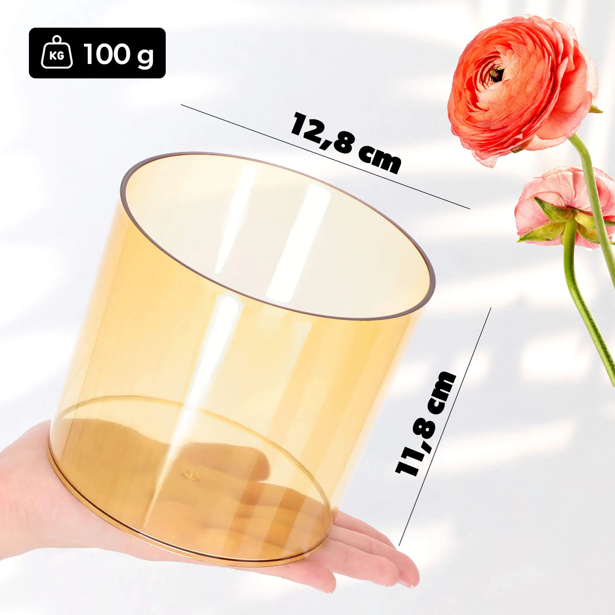 Figari apvalus gėlių vazonas 12 cm