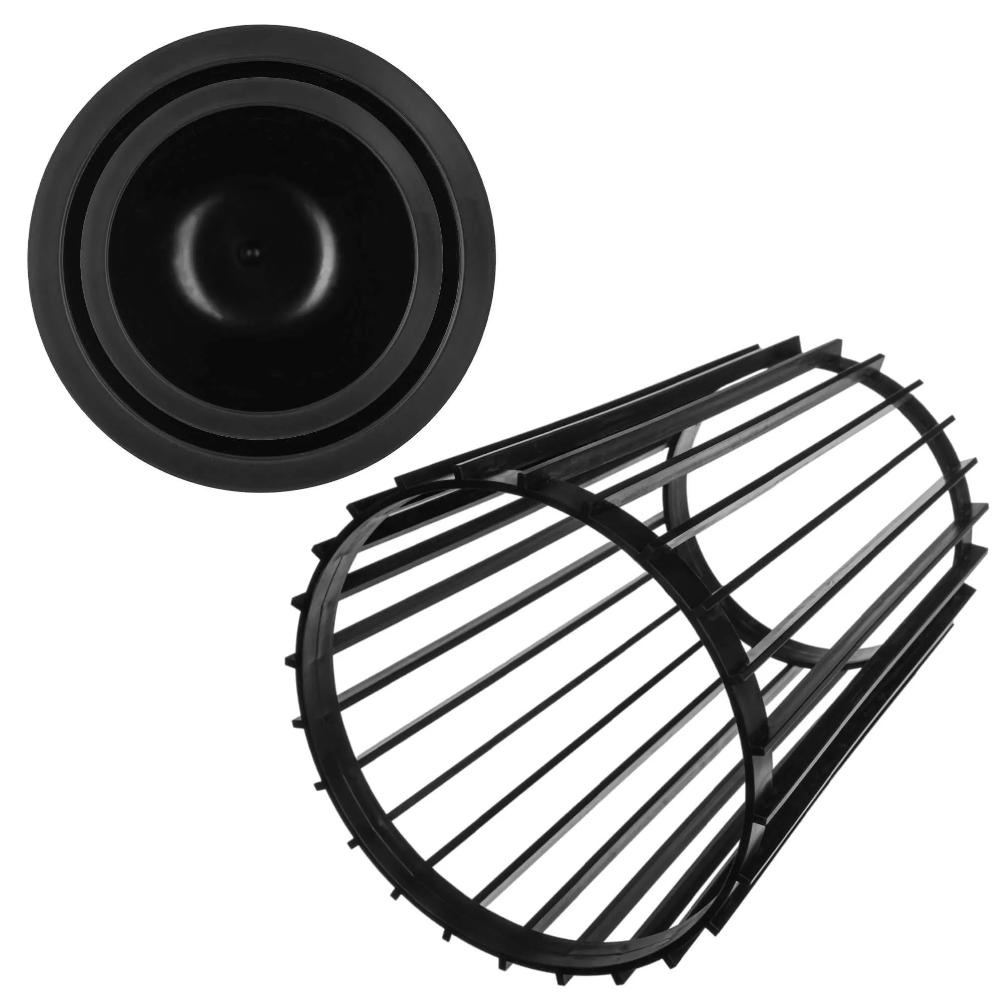 Aytre dvipusis augalų stovas 40 cm juodas + 2 įdėklai