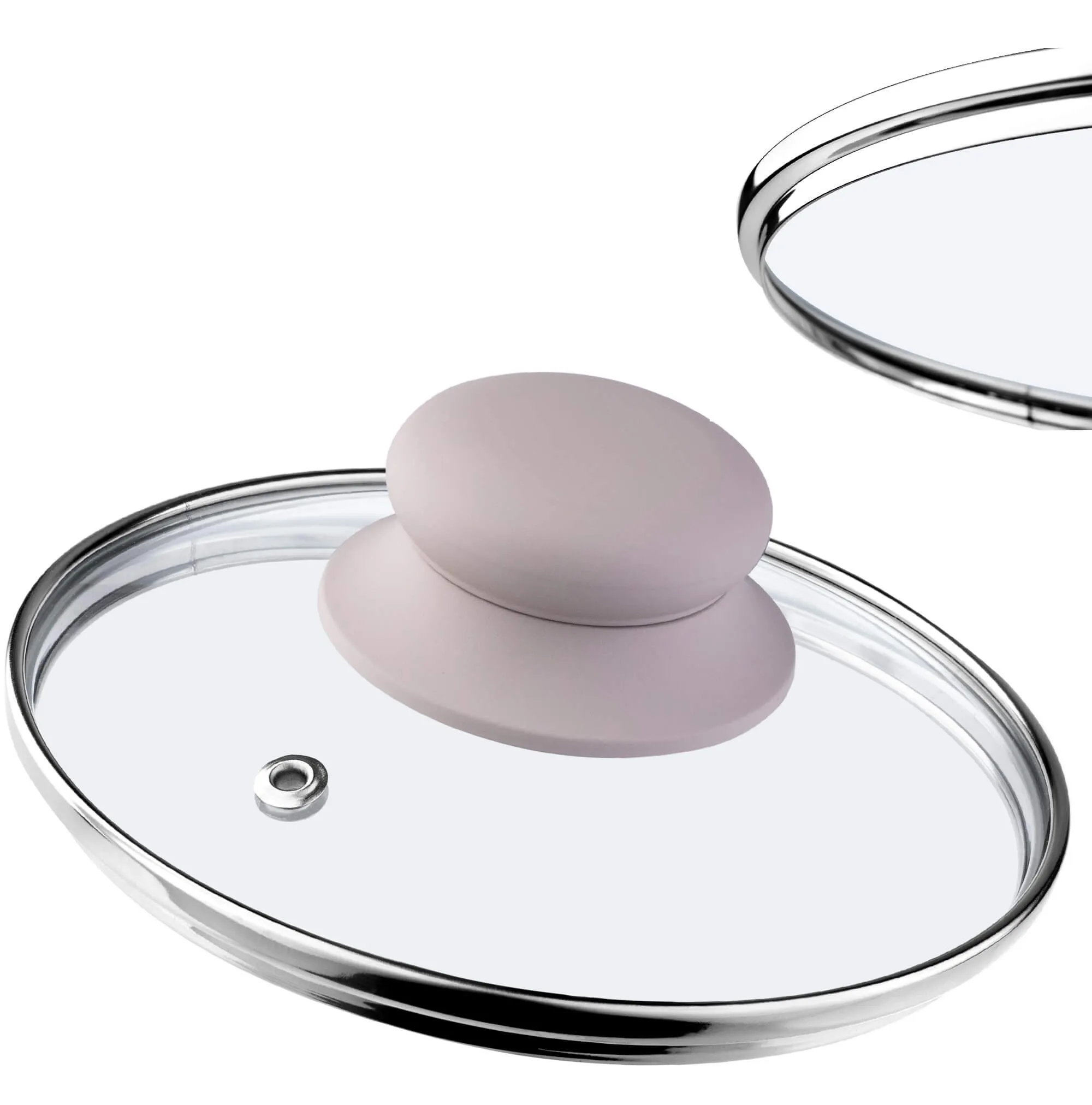 Tolfa orkaitėje kepti skirtas dangtis su silikonine rankena, 14 cm