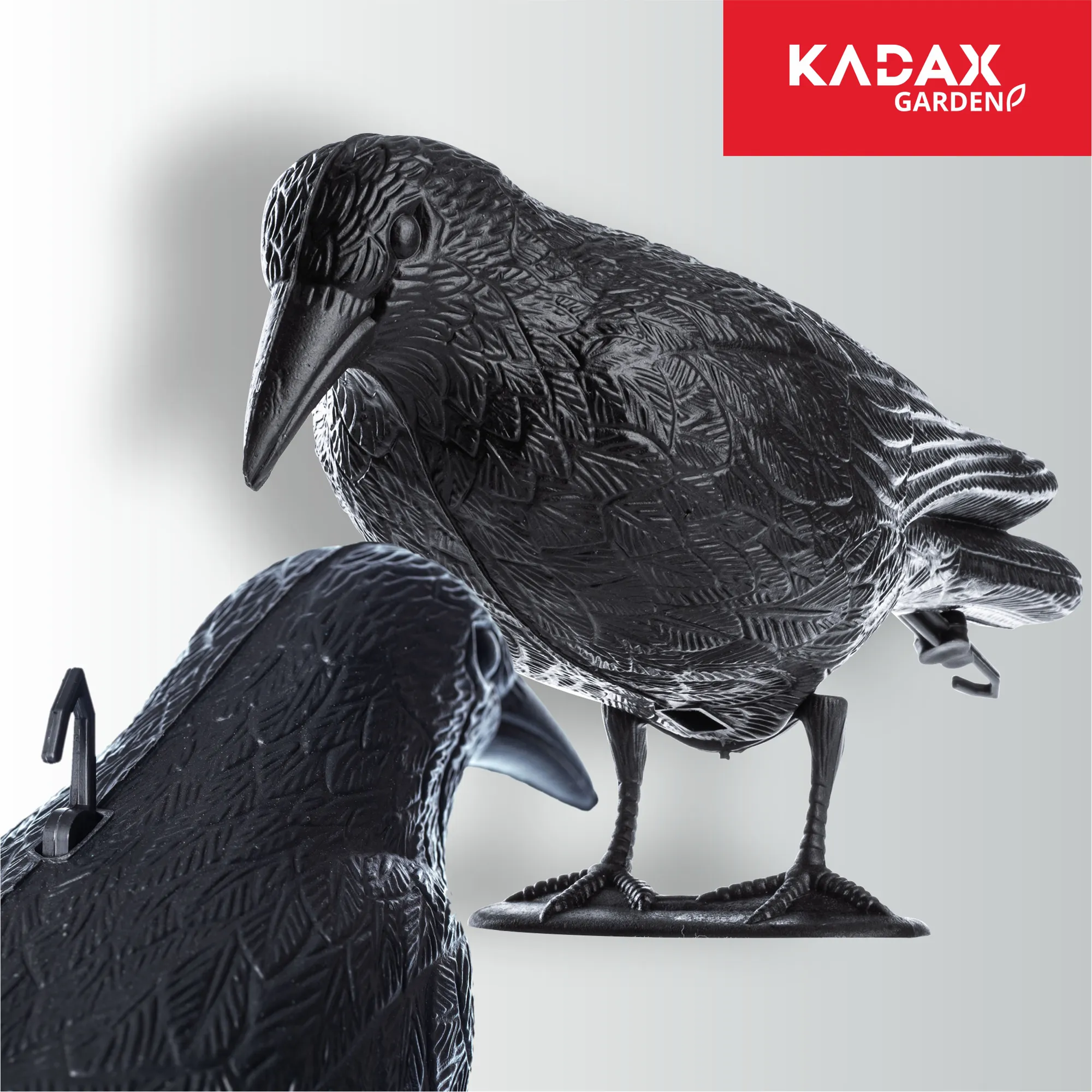 Paukščių baidyklė „Black Raven Krokom“, juoda, 2 vnt.