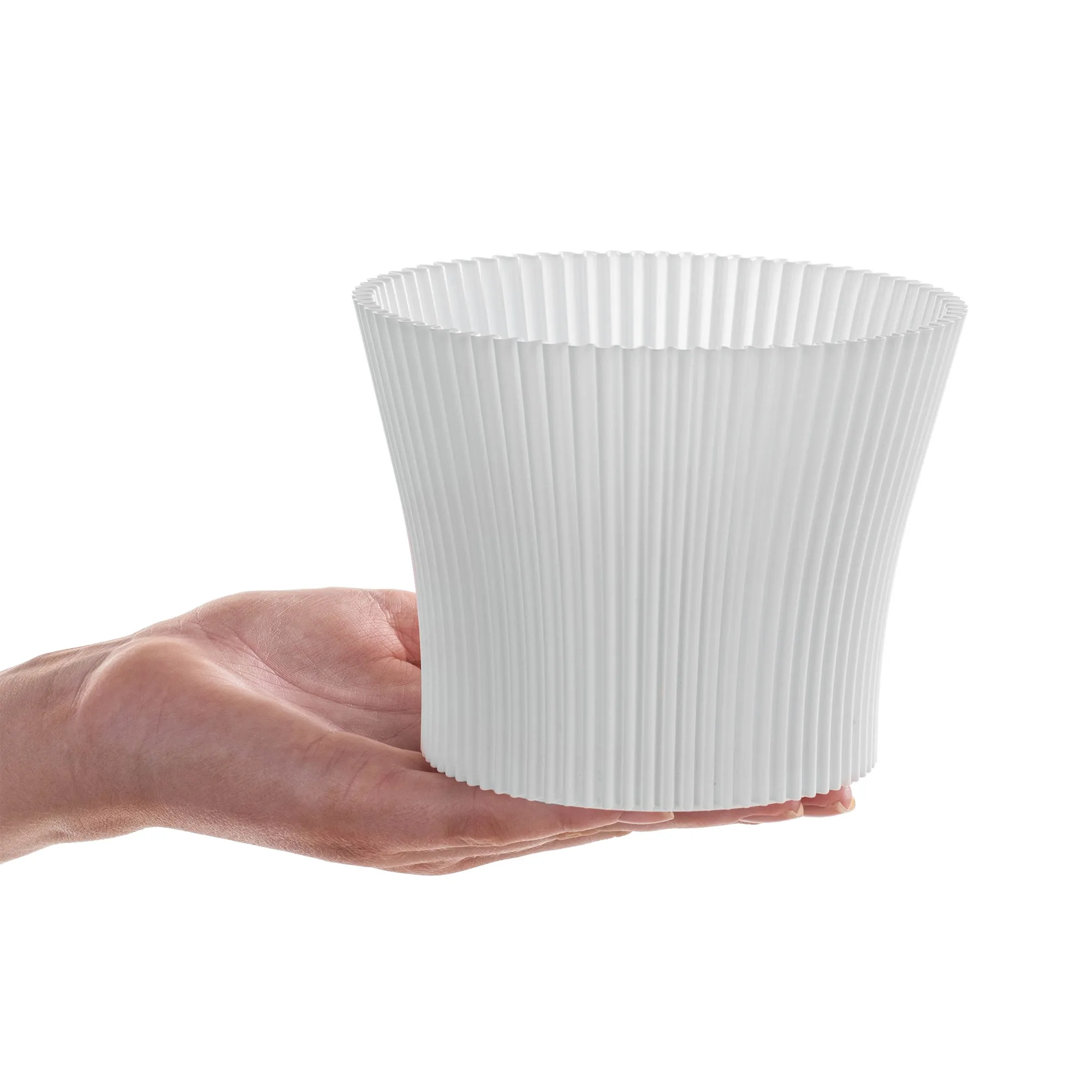 Estrela gėlių vazonas 14 cm baltas